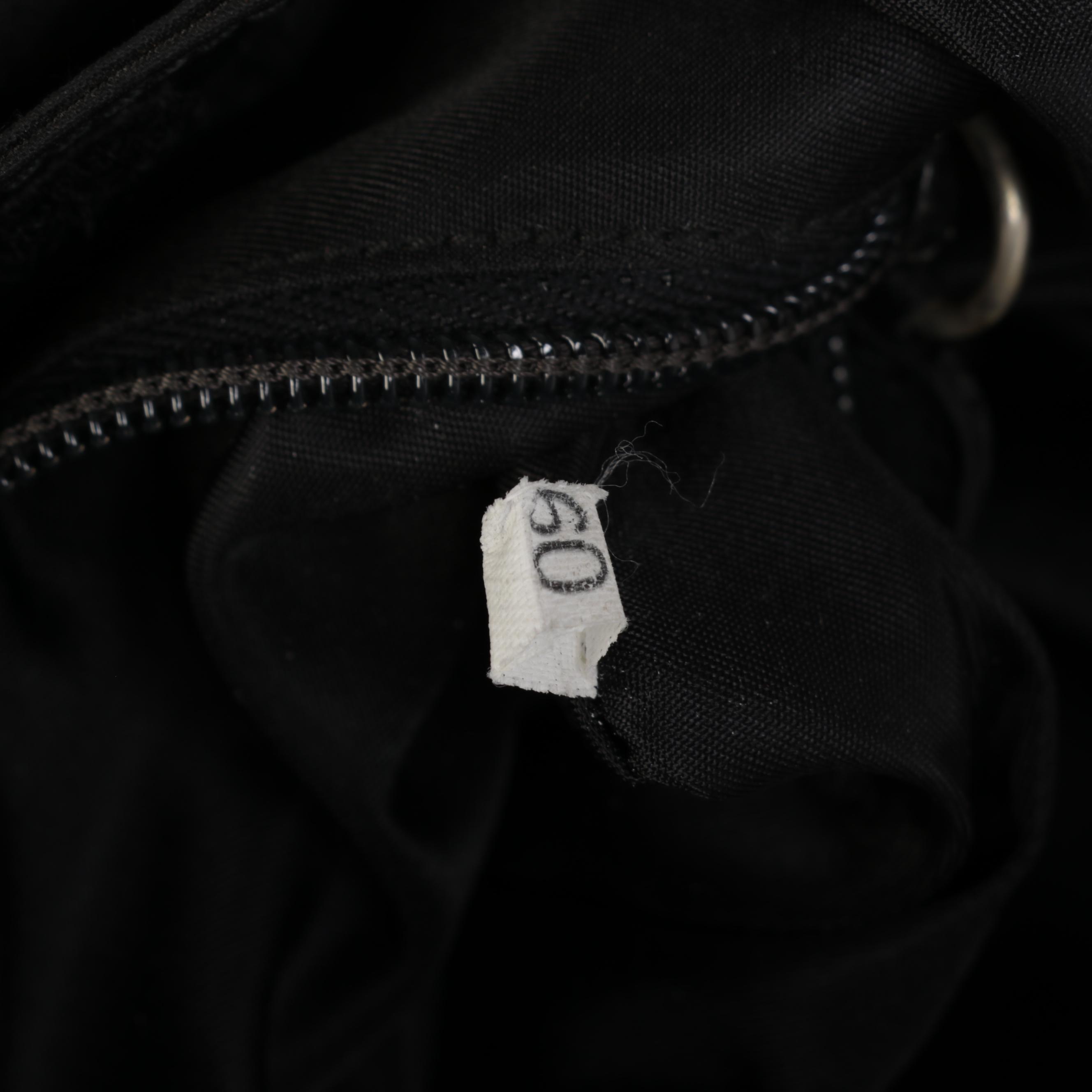 Prada Shoulder Bag in Black Tessuto Nylon with Transparent Handles