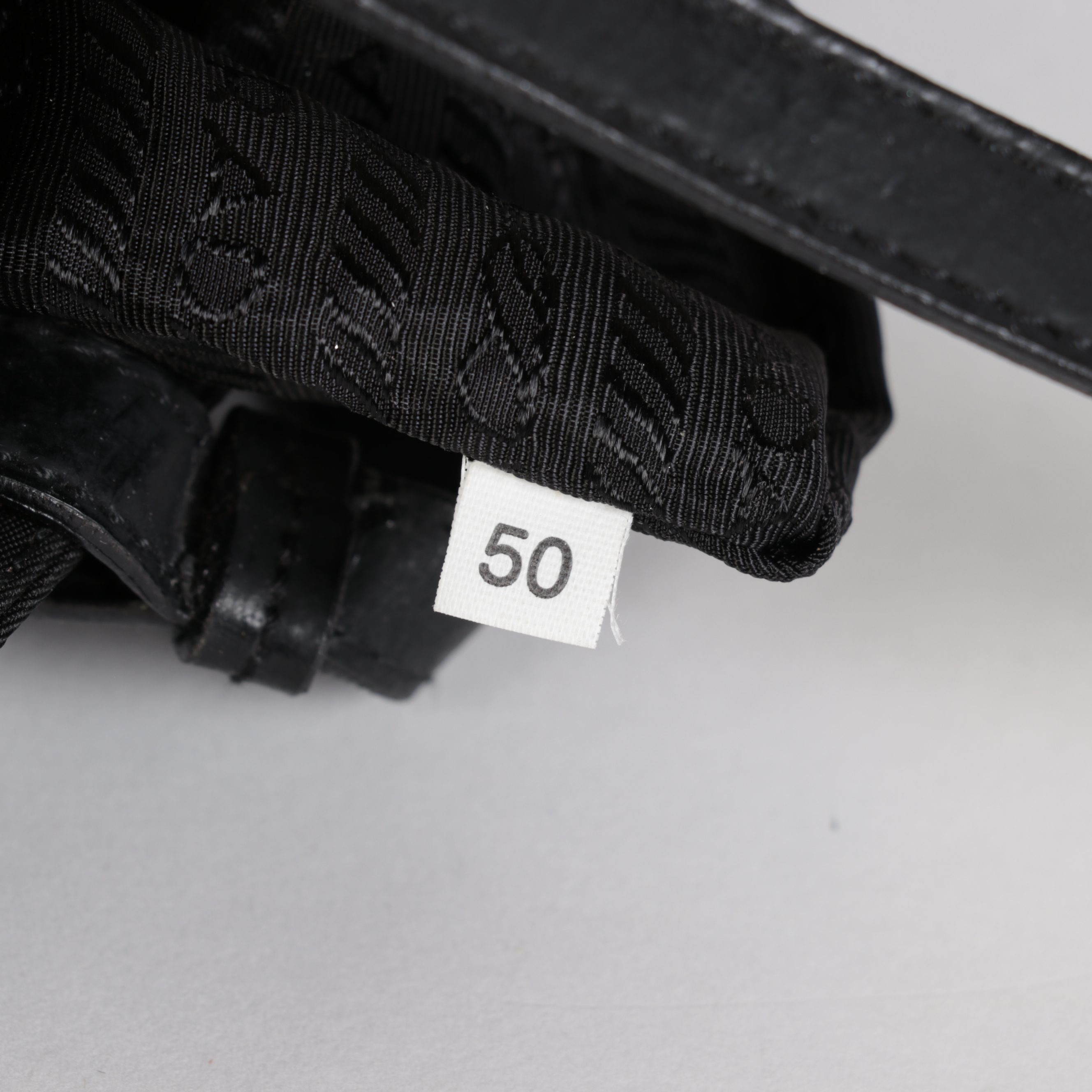 Prada Shoulder Tote in Black Nylon Tessuto and Smooth Black Leather