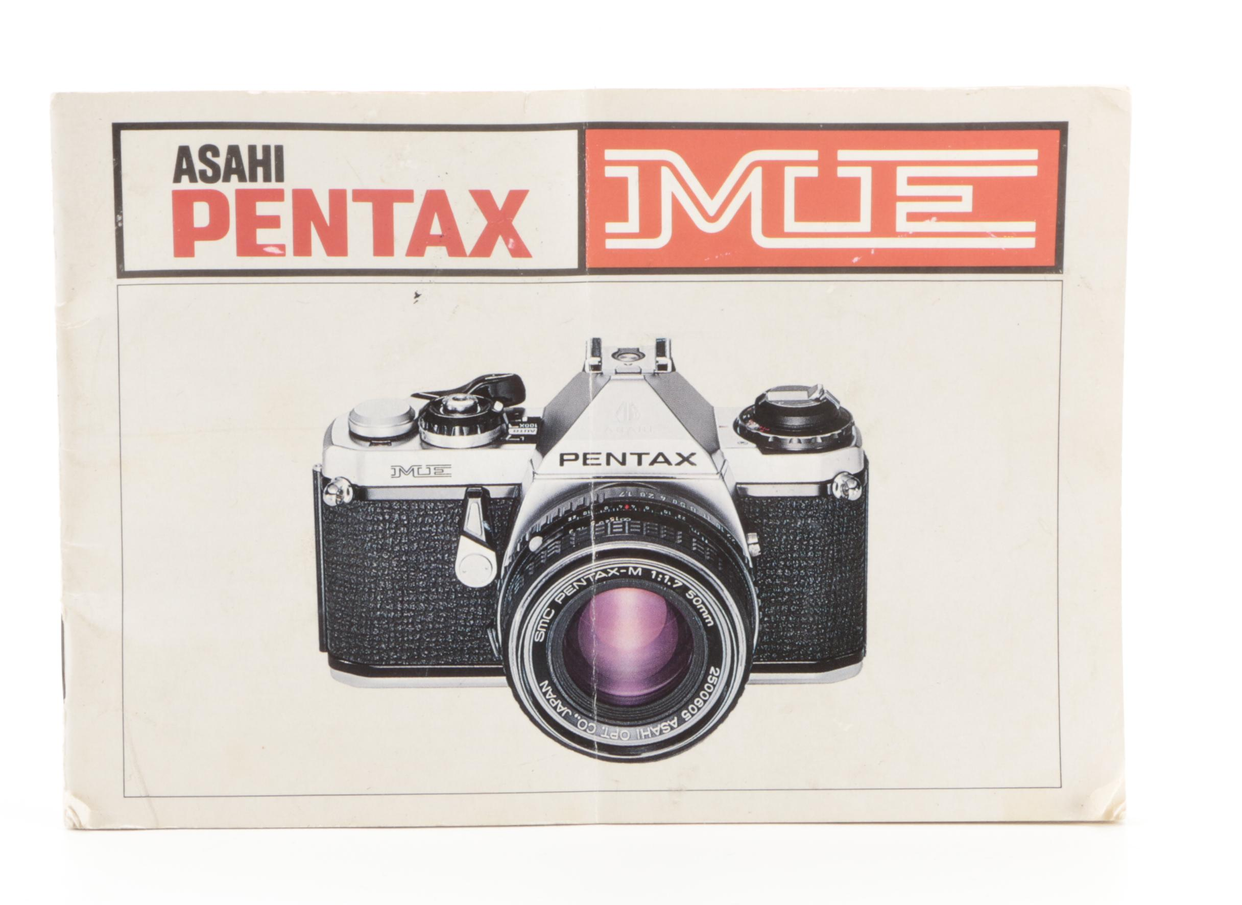 Asahi Pentax ME 35mm Camera with Vivitar Lens and Camera Bag