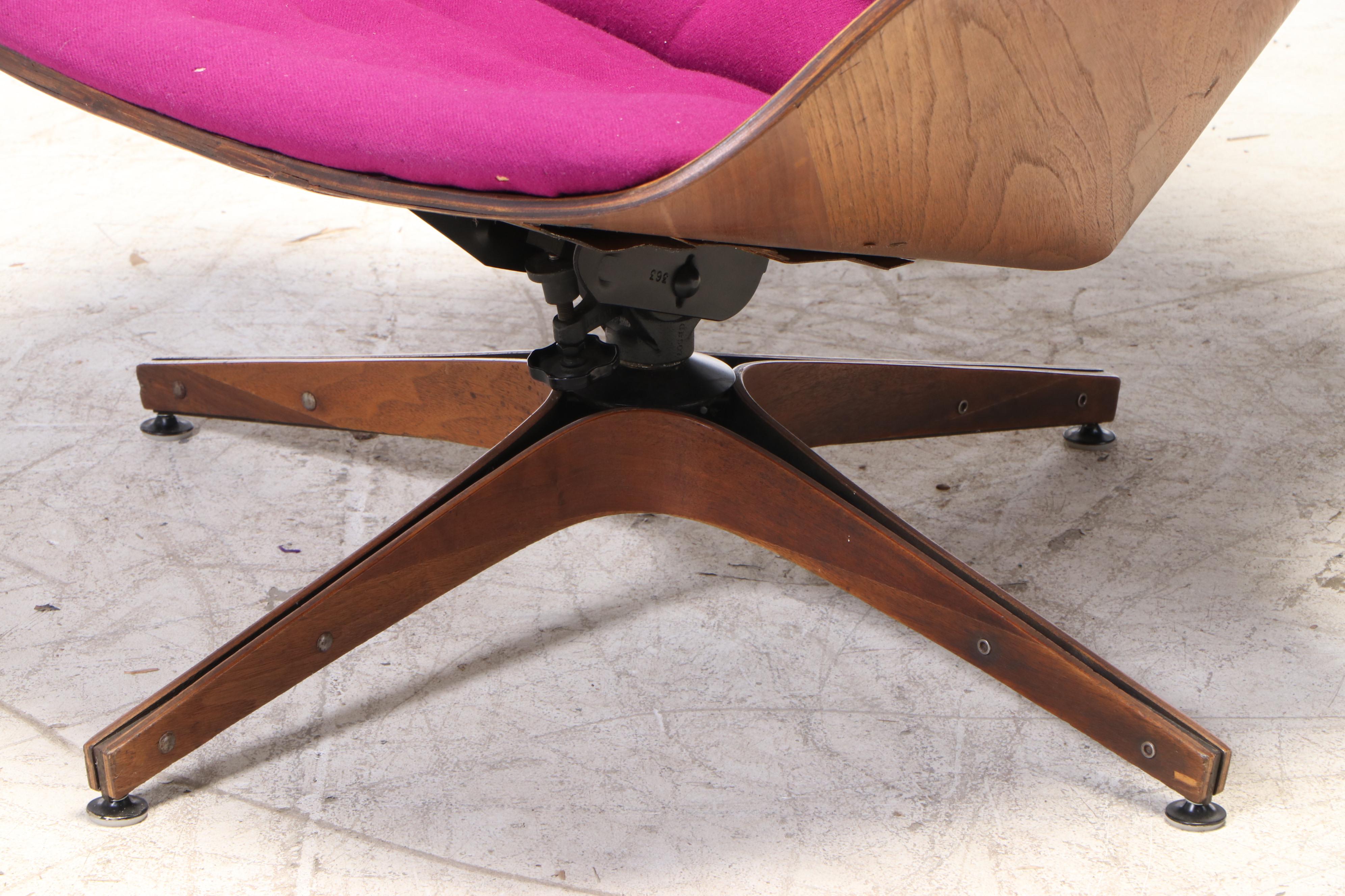 Plycraft "Mr. Chair" Mid Century Modern Laminated Walnut Lounge Chair