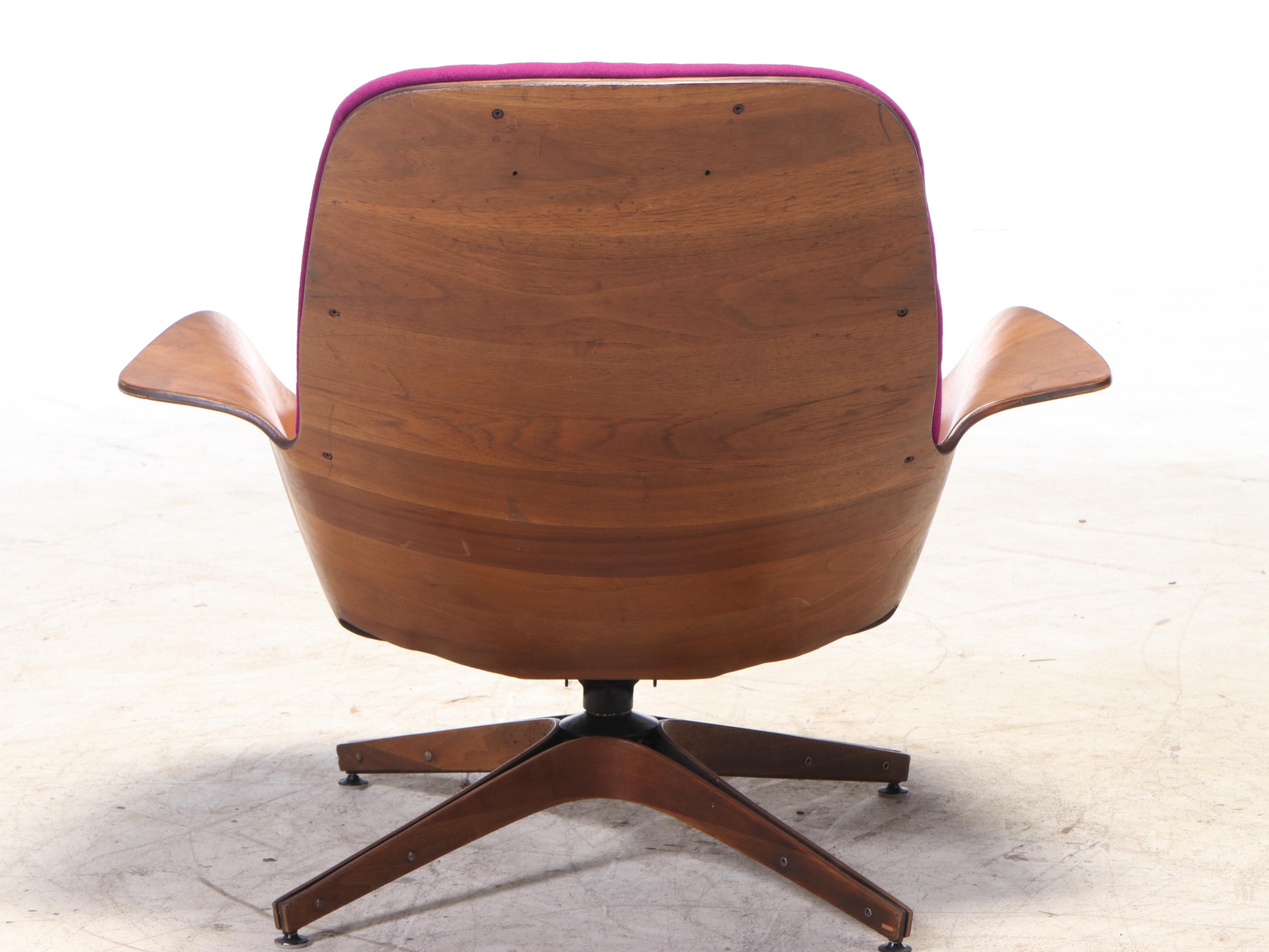 Plycraft "Mr. Chair" Mid Century Modern Laminated Walnut Lounge Chair