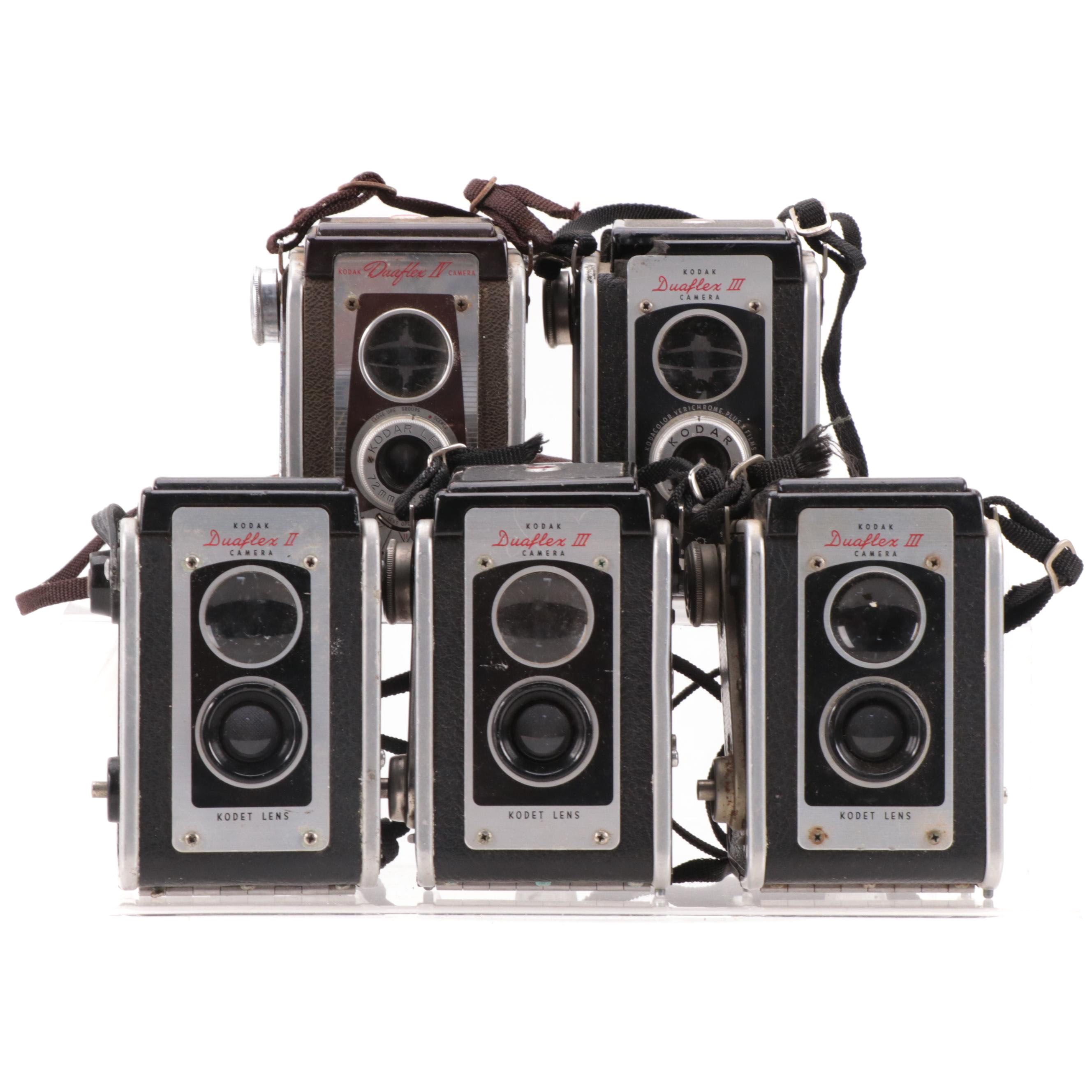 Kodak Duaflex II, III and IV 72mm TLR Cameras, Mid-20th Century