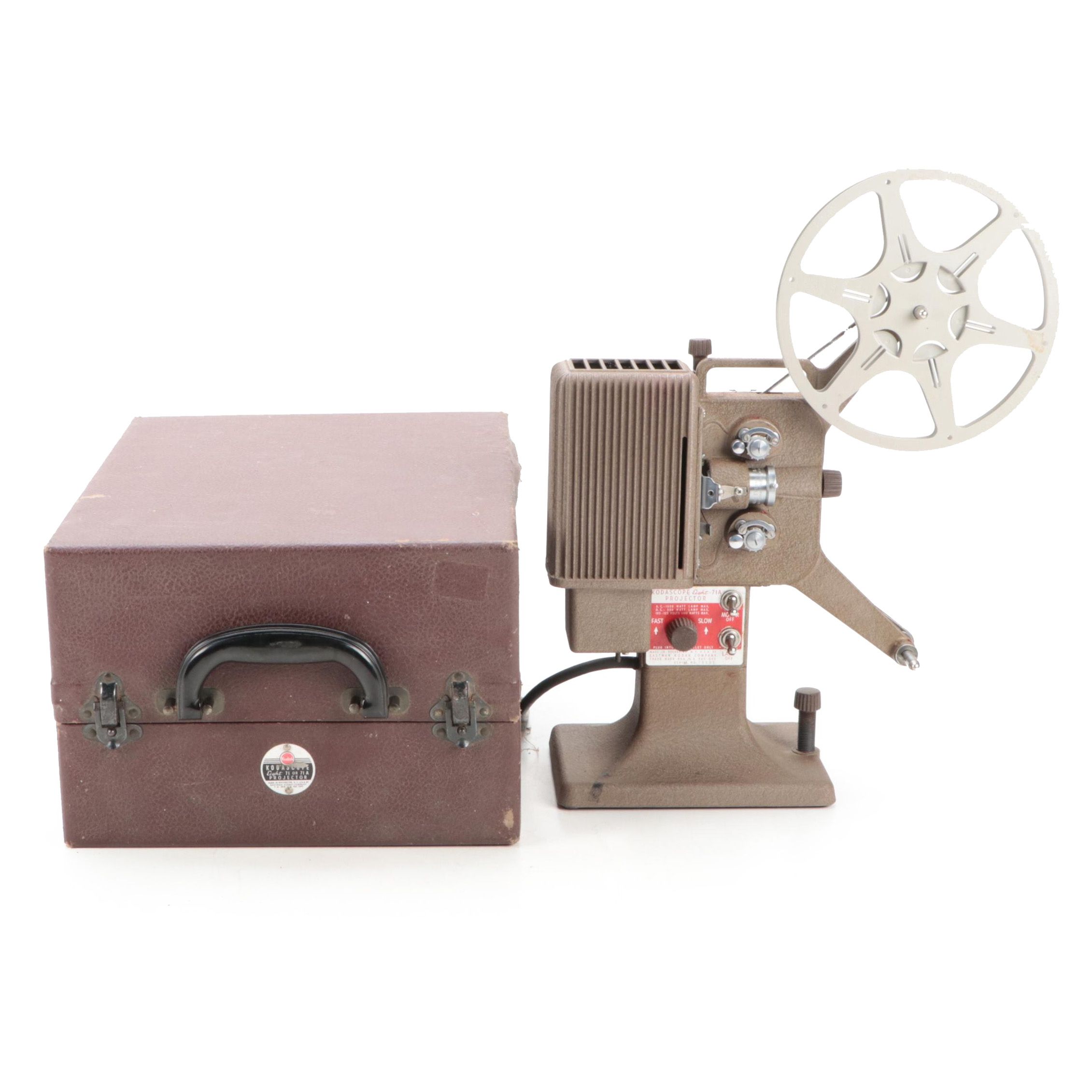 Kodak Kodascope Eight-71A 8mm Film Projector with Case, 1930s
