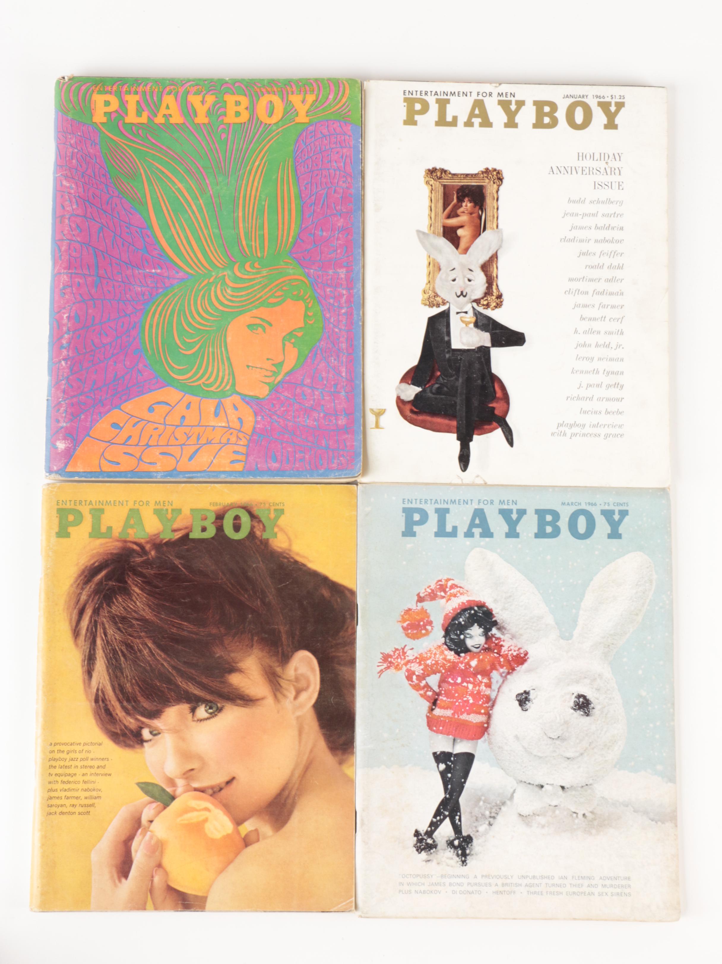 "Playboy" Magazines Featuring the Beatles Interview and Others, 1960s