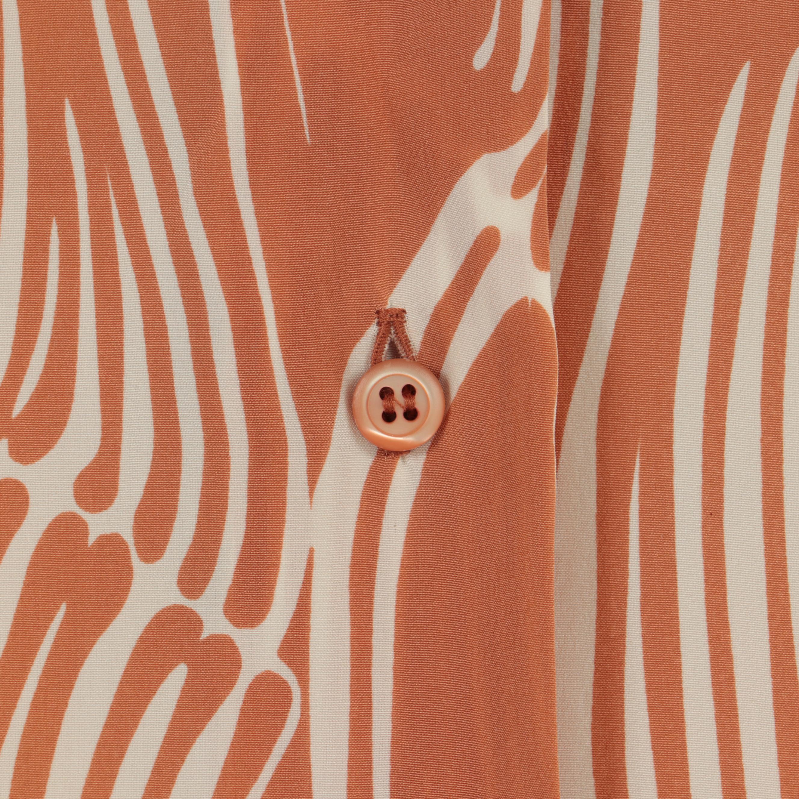 Prada Printed Silk Blouse and Diane von Furstenberg Black Blazer