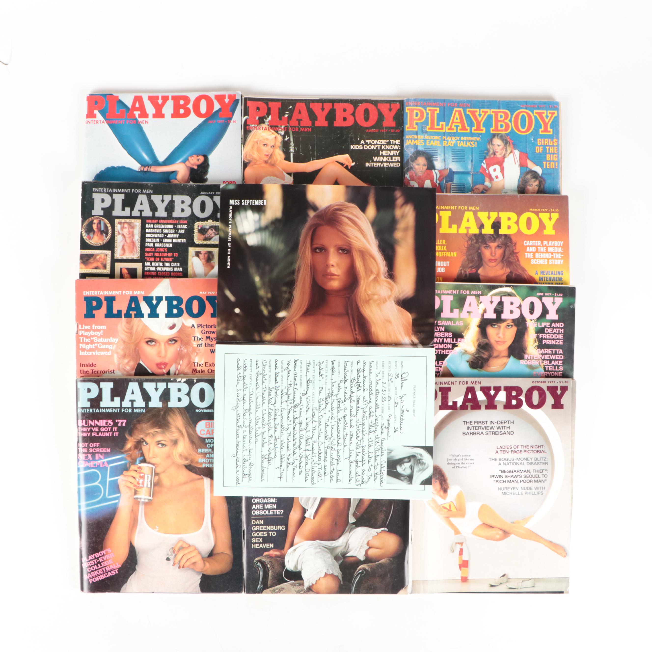 "Playboy" Magazines Featuring Saturday Night Live Cast Interview and Others