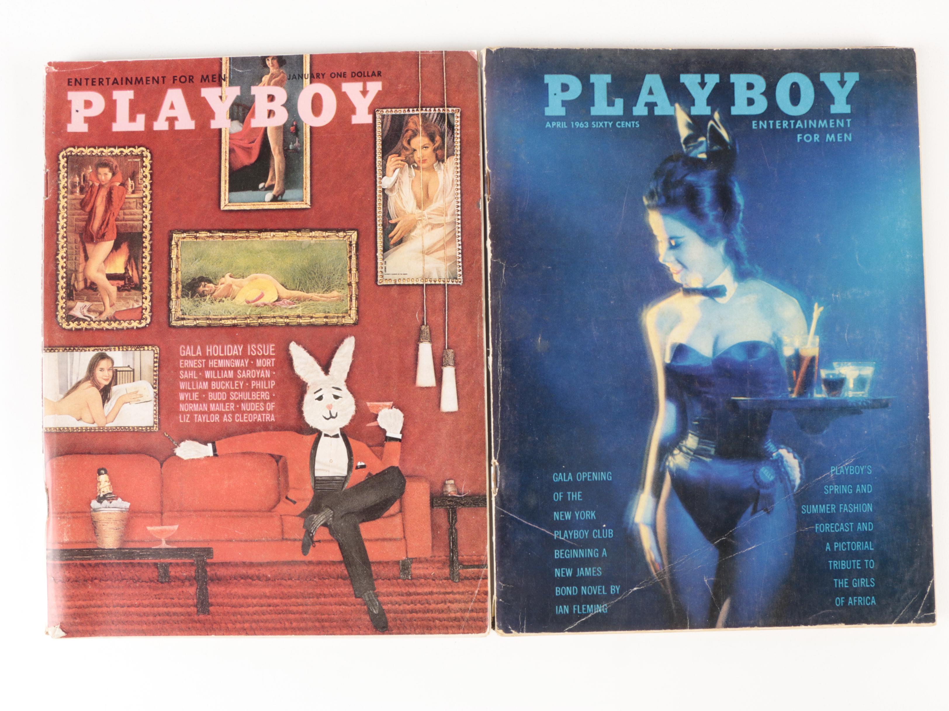 "Playboy" Magazines Featuring Jimmy Hoffa Interview and Others, 1962–1963
