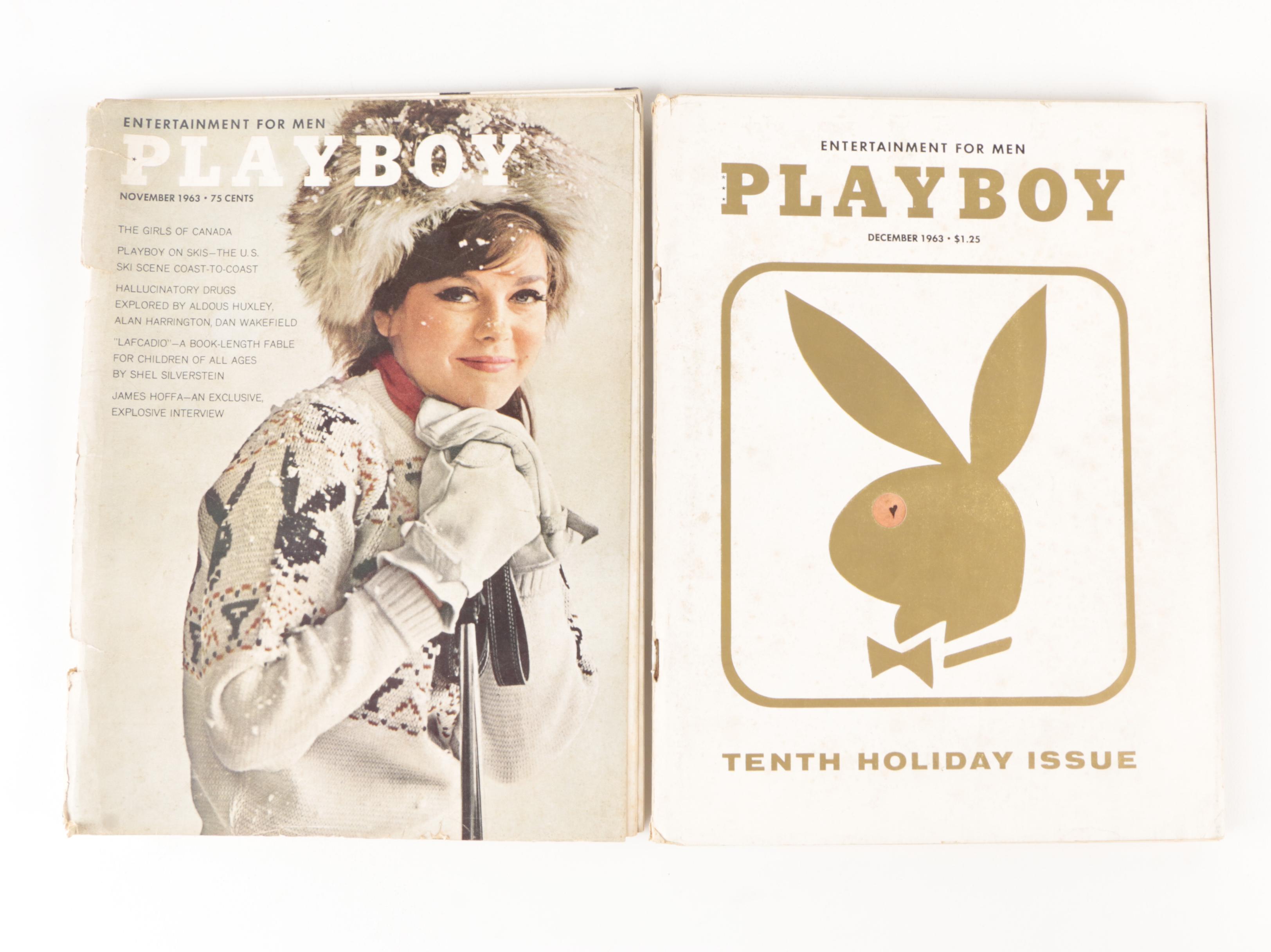 "Playboy" Magazines Featuring Jimmy Hoffa Interview and Others, 1962–1963