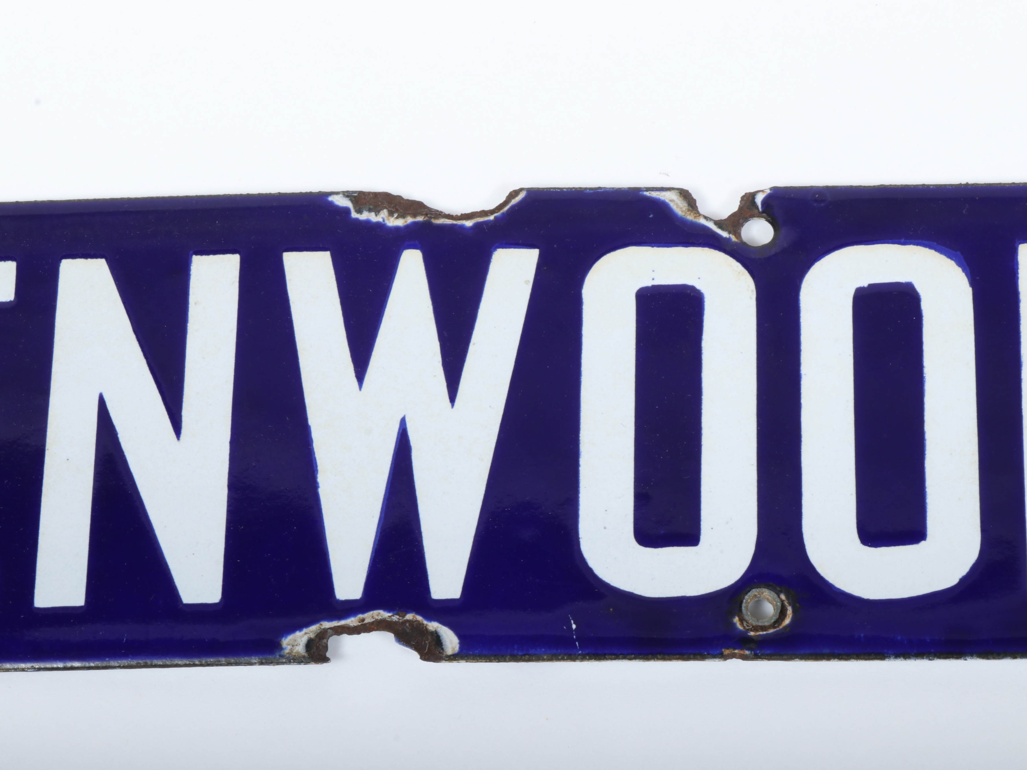 Glenwood Ave. Street Sign, Early 20th Century