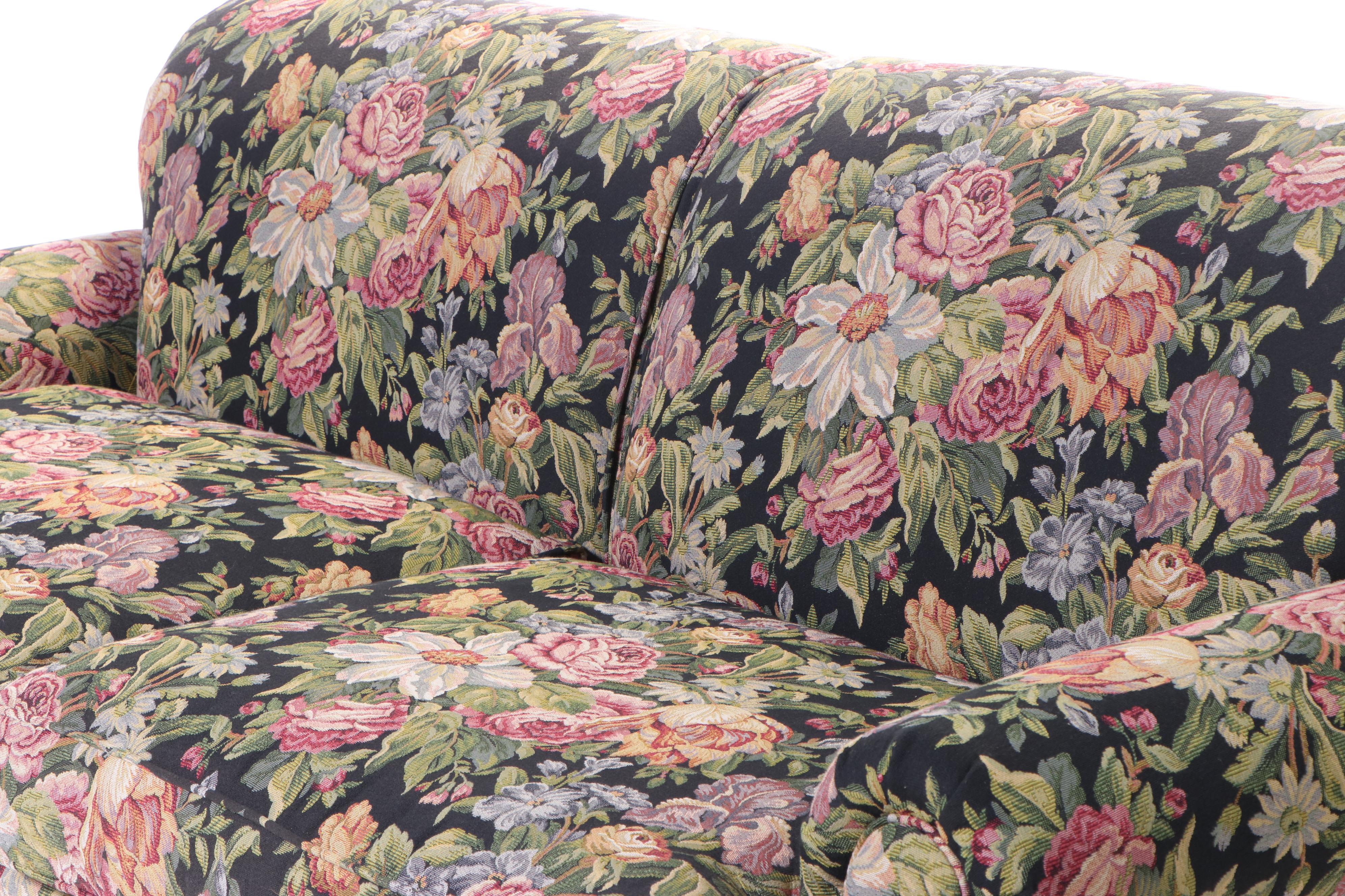 Century Furniture "LT Designs" Floral-Upholstered Sofa