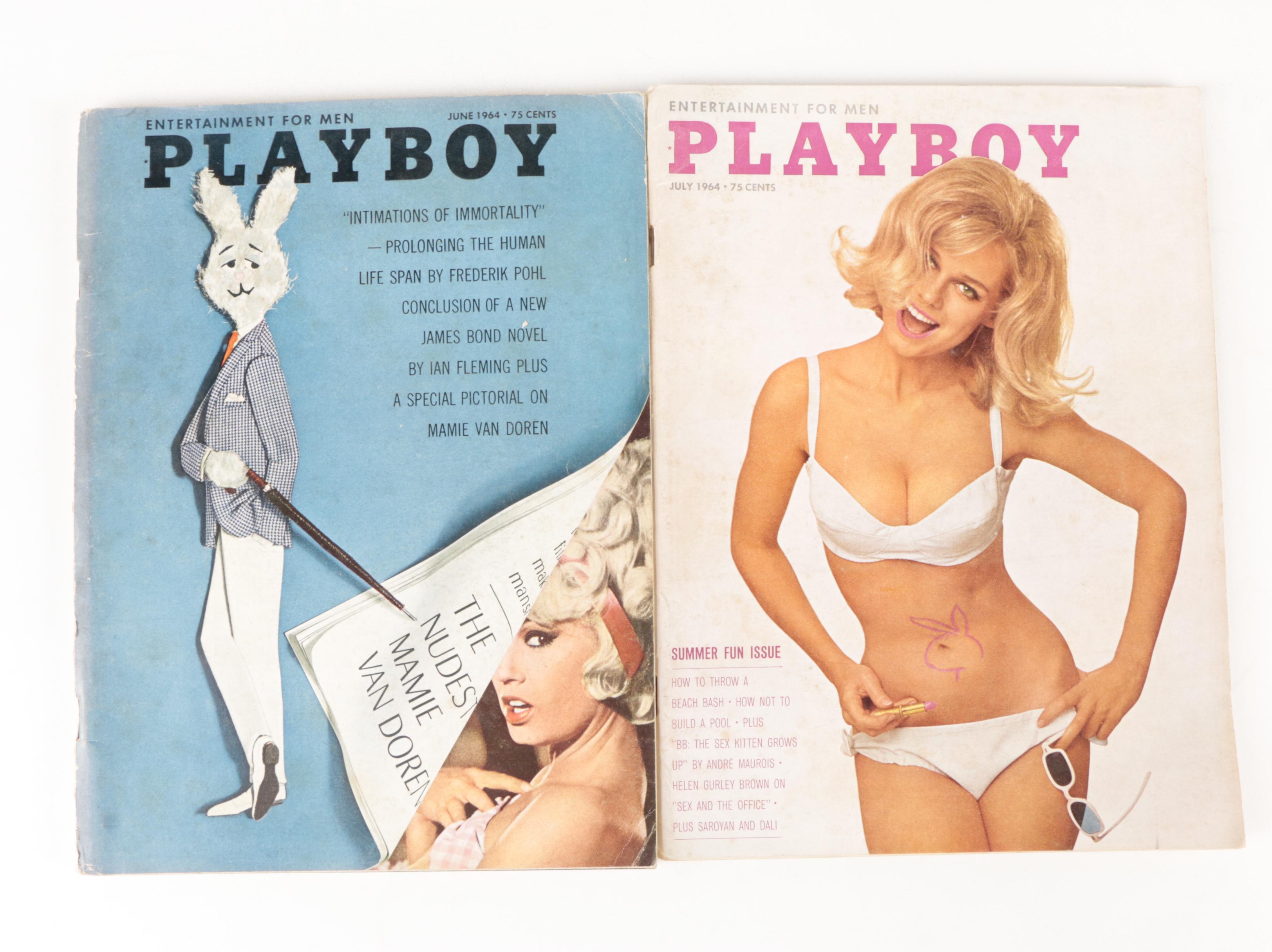 "Playboy" Magazines Featuring the 1964 Playmate of the Year and Others, 1964