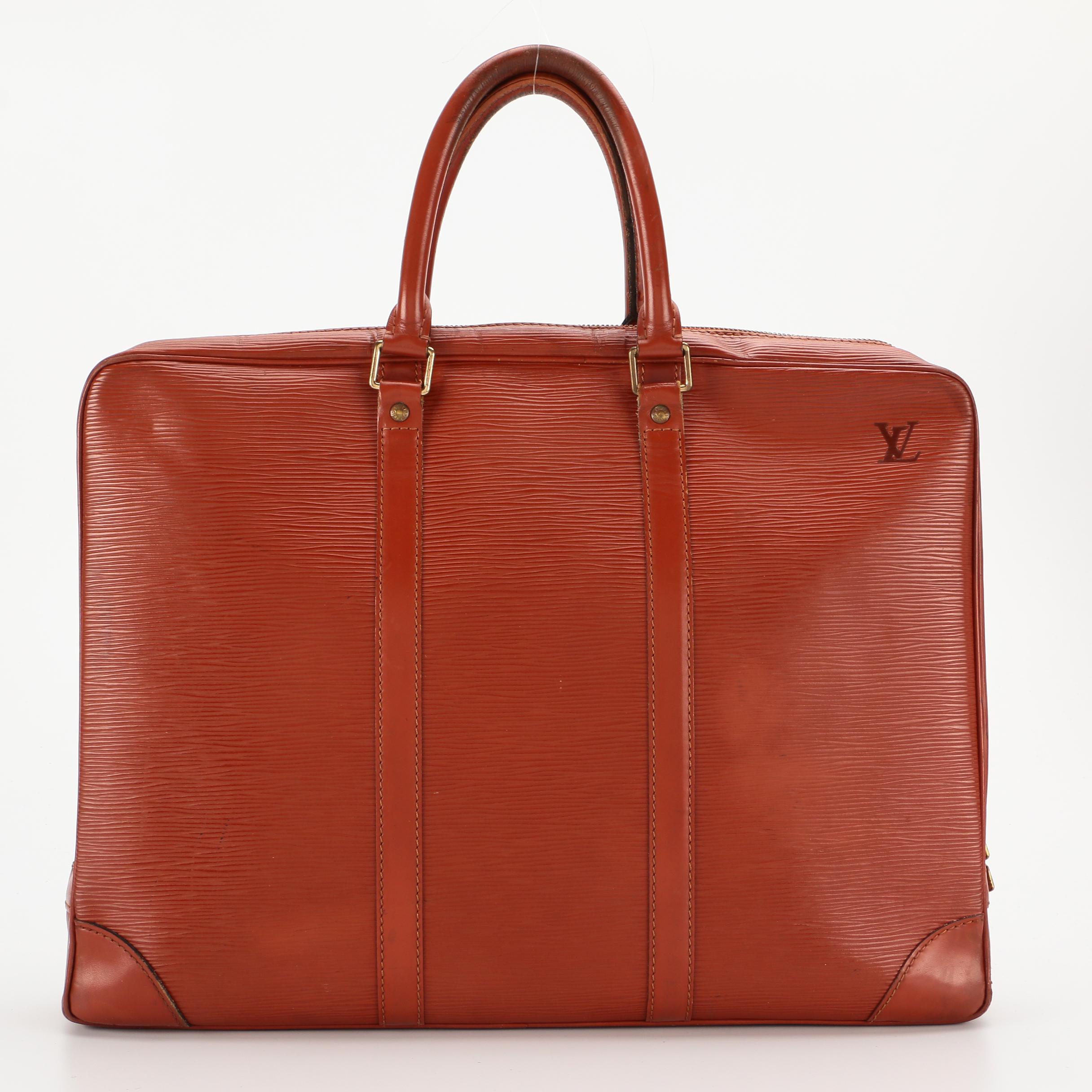 Louis Vuitton Porte-Documents Voyage Briefcase in Kenyan Fawn Epi Leather