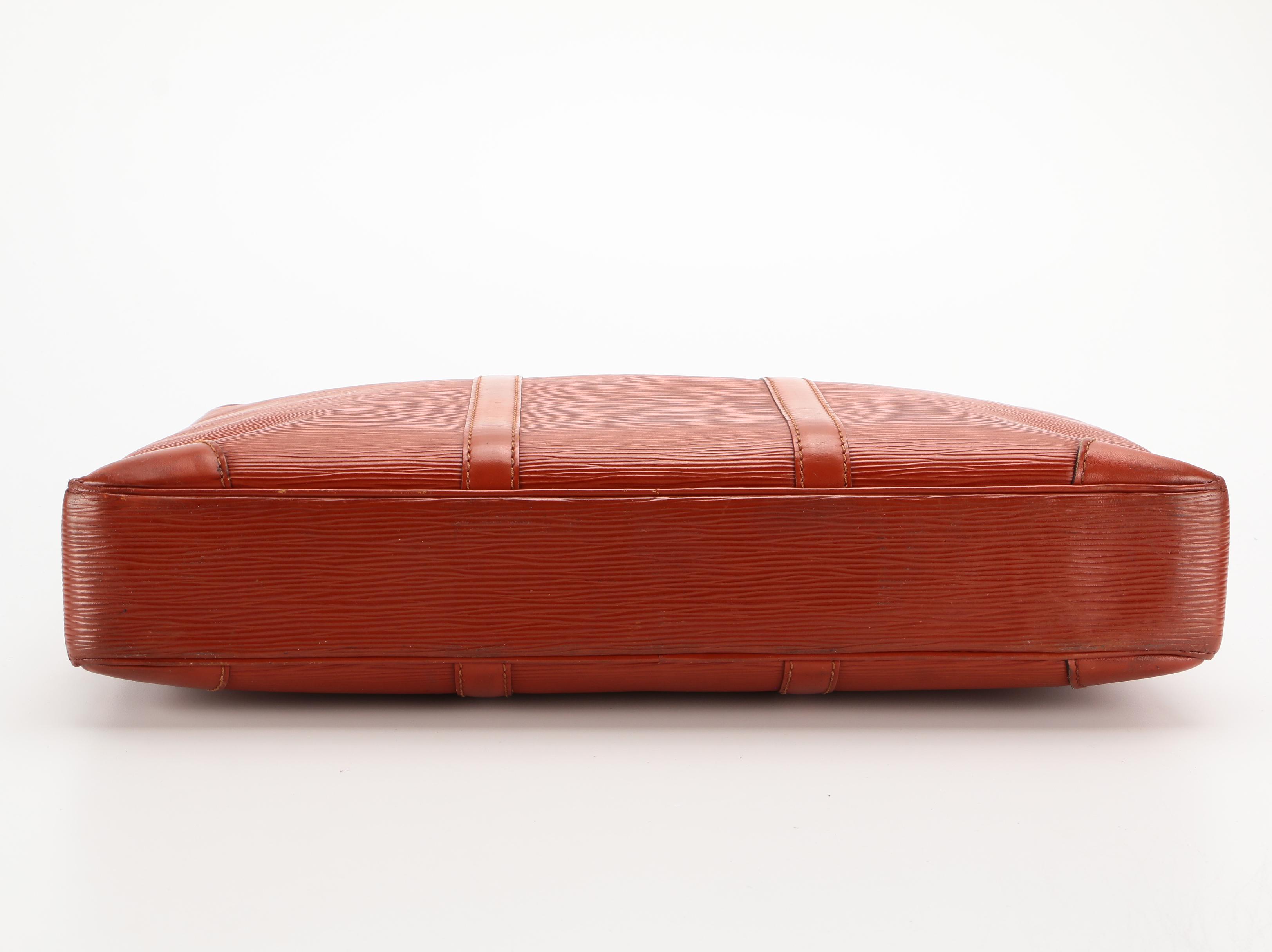 Louis Vuitton Porte-Documents Voyage Briefcase in Kenyan Fawn Epi Leather