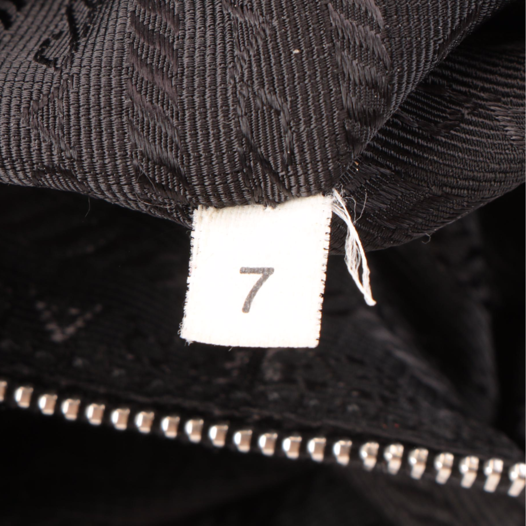 Prada Shoulder Bag in Black Tessuto Nylon and Leather with Grommet Strap