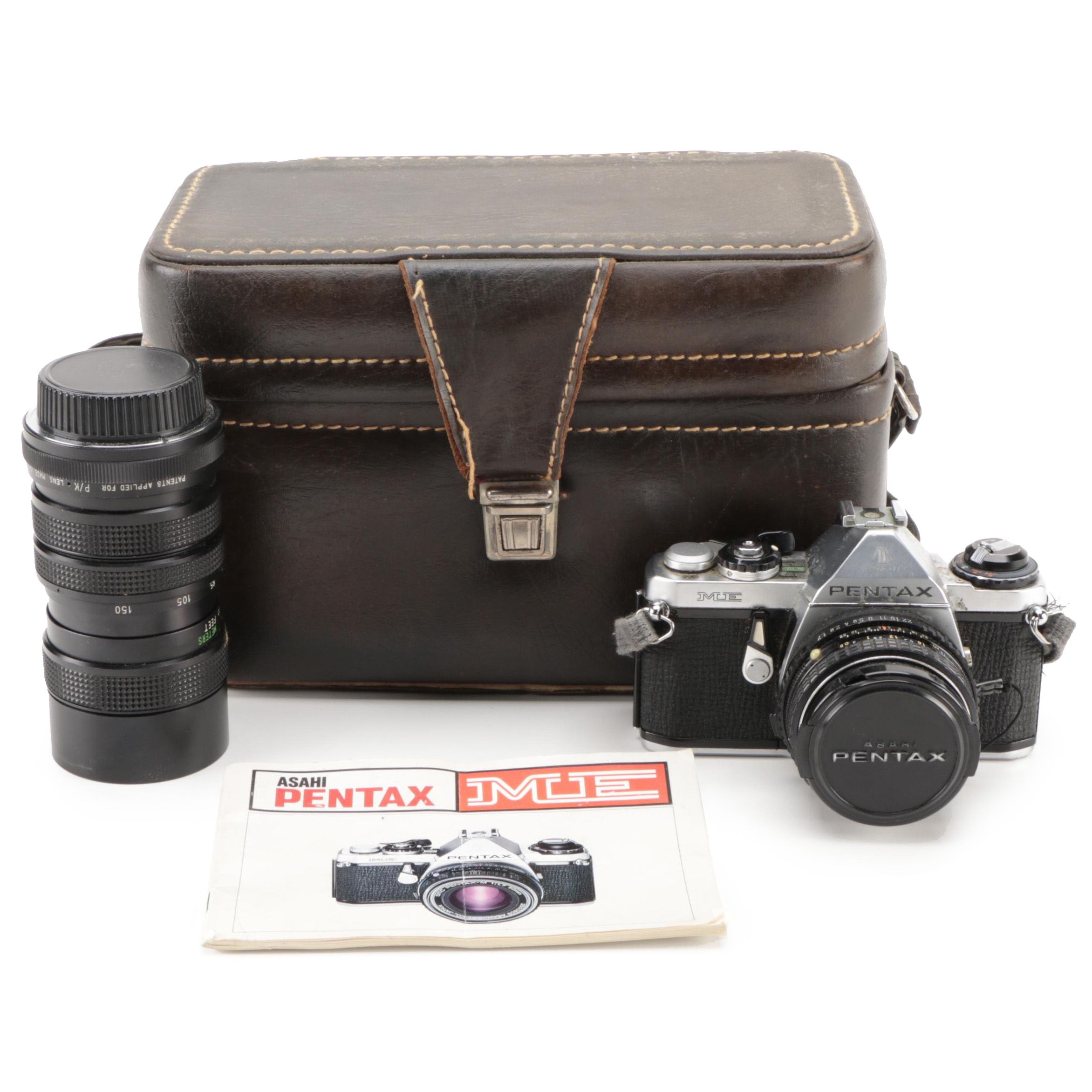 Asahi Pentax ME 35mm Camera with Vivitar Lens and Camera Bag