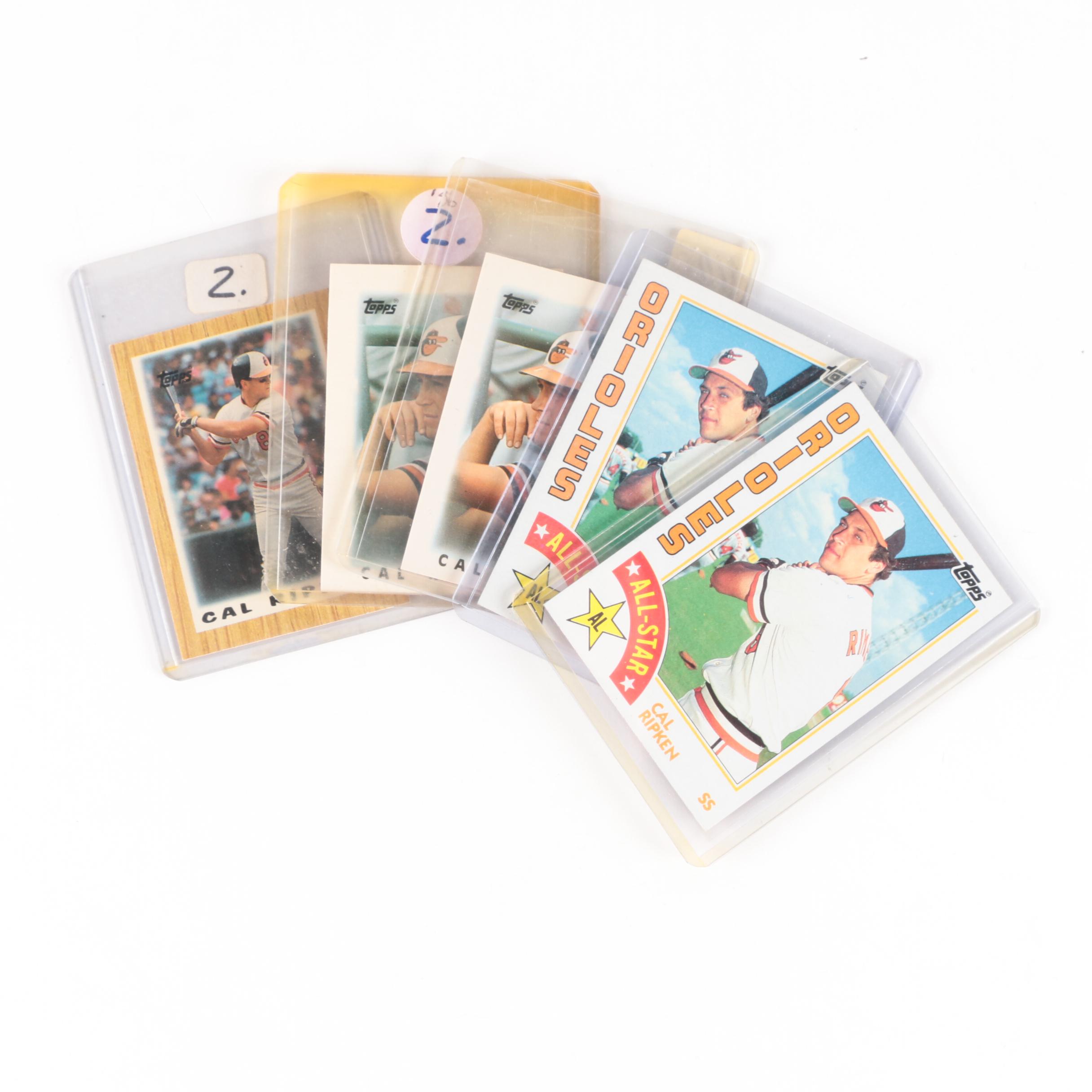 Cal Ripken, Jr. Baseball Cards Including 23 Karat All-Gold Sculptured Card