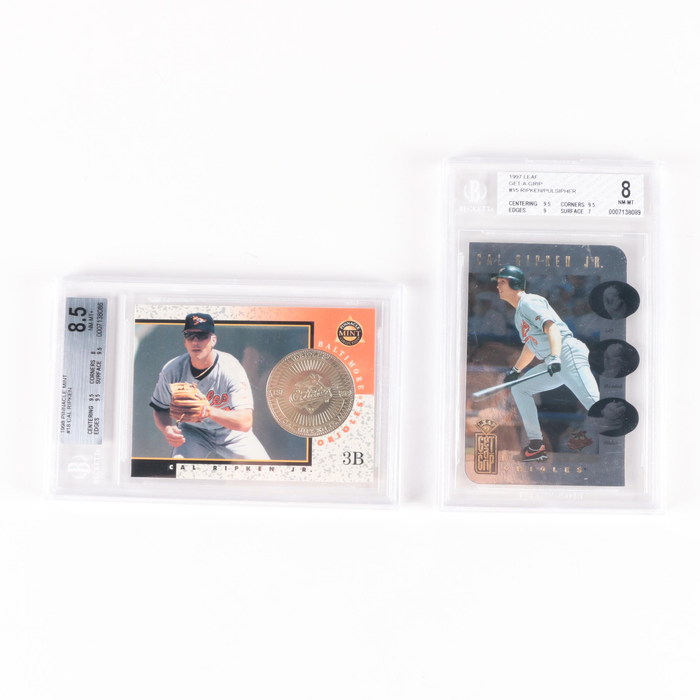 Cal Ripken, Jr. Baseball Cards Including 23 Karat All-Gold Sculptured Card