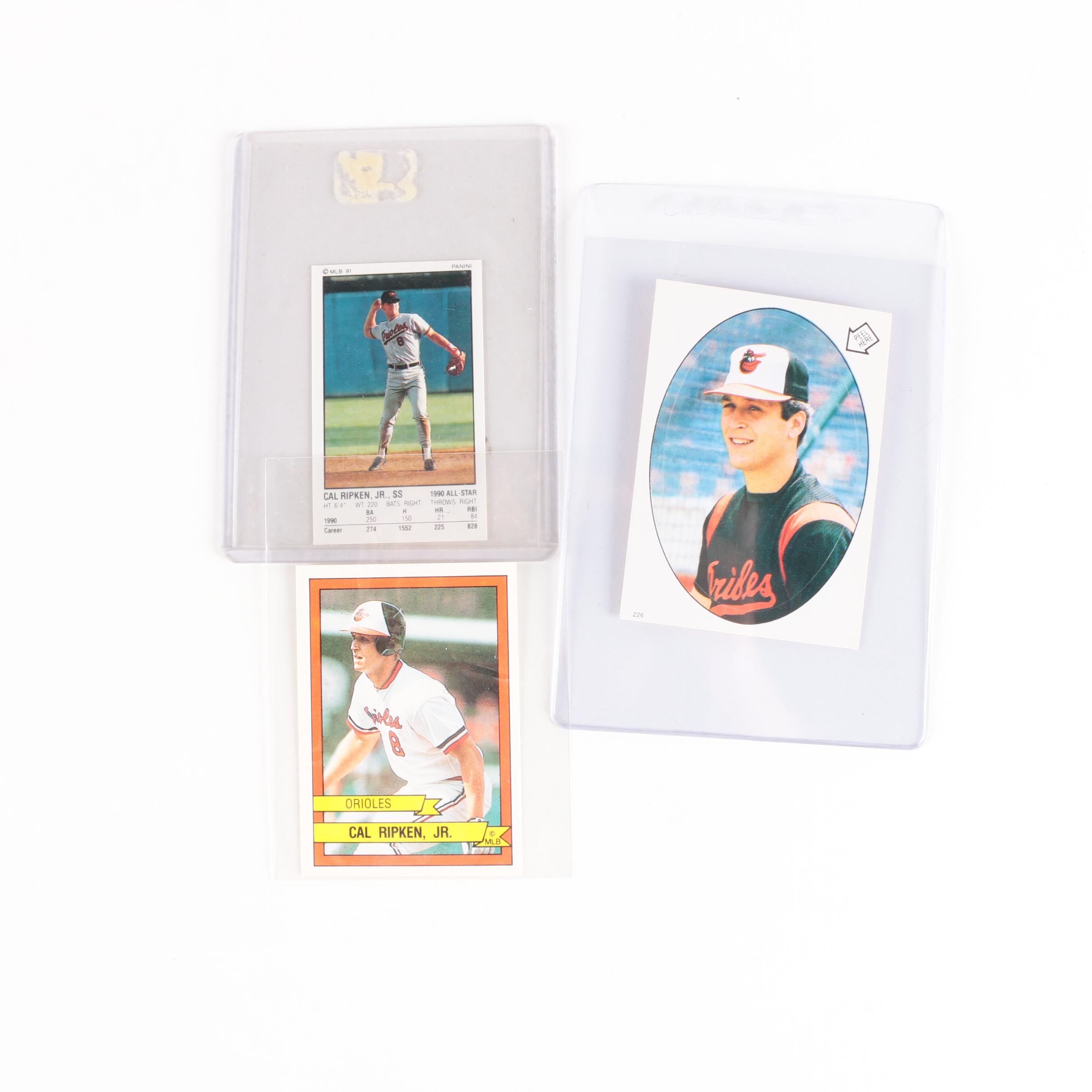 Cal Ripken, Jr. Baseball Cards Including 23 Karat All-Gold Sculptured Card