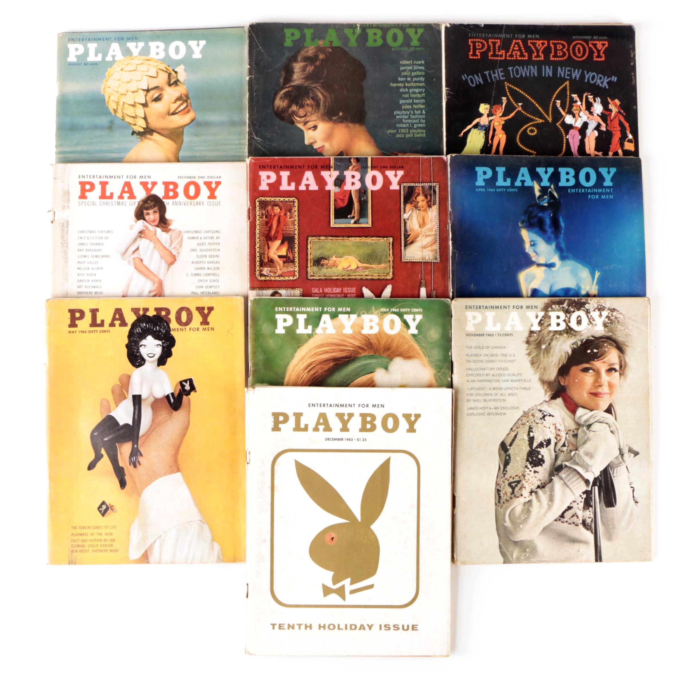 "Playboy" Magazines Featuring Jimmy Hoffa Interview and Others, 1962–1963