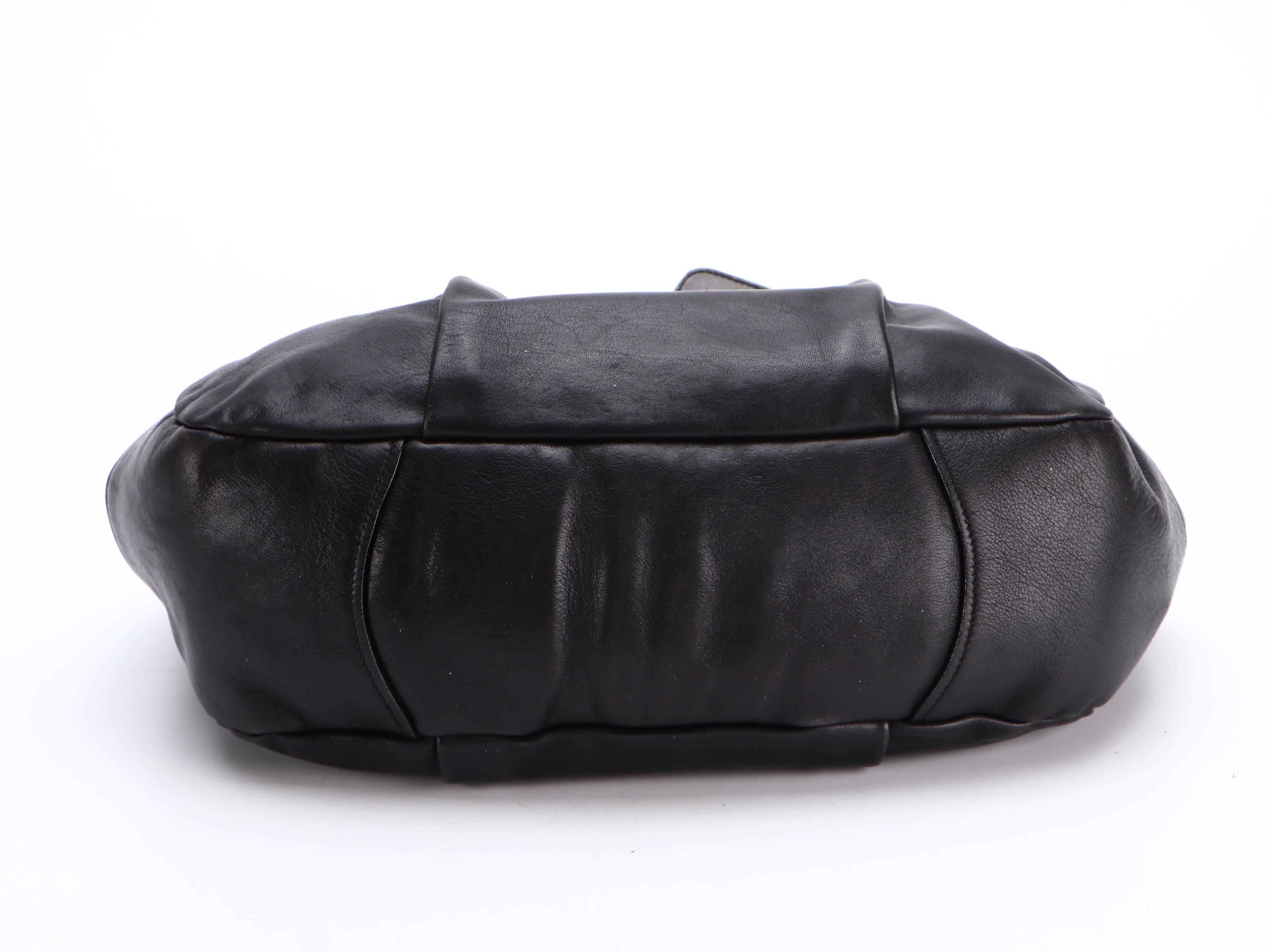 Prada Black Leather Two-Way Bag