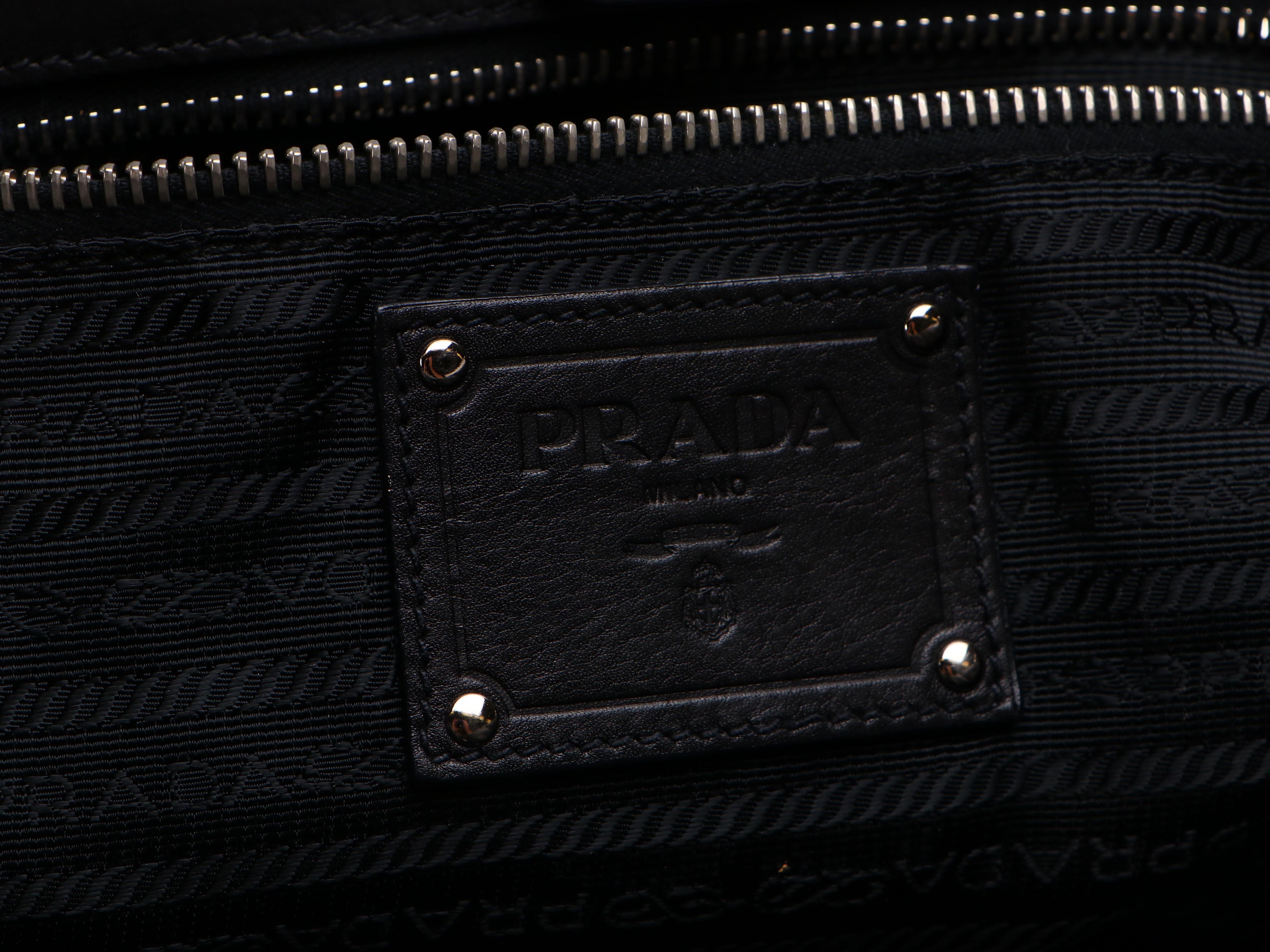 Prada Black Leather Two-Way Bag