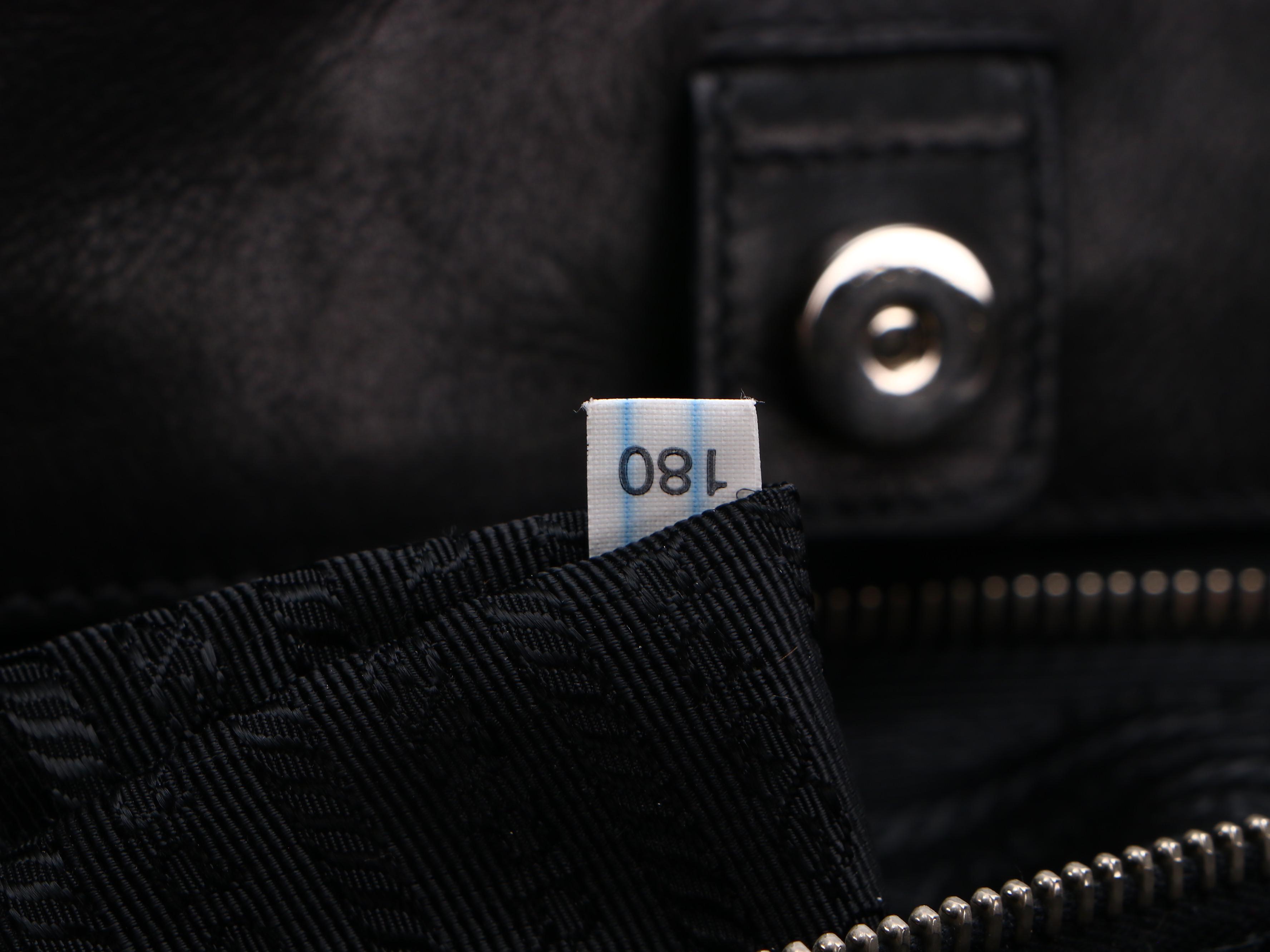 Prada Black Leather Two-Way Bag