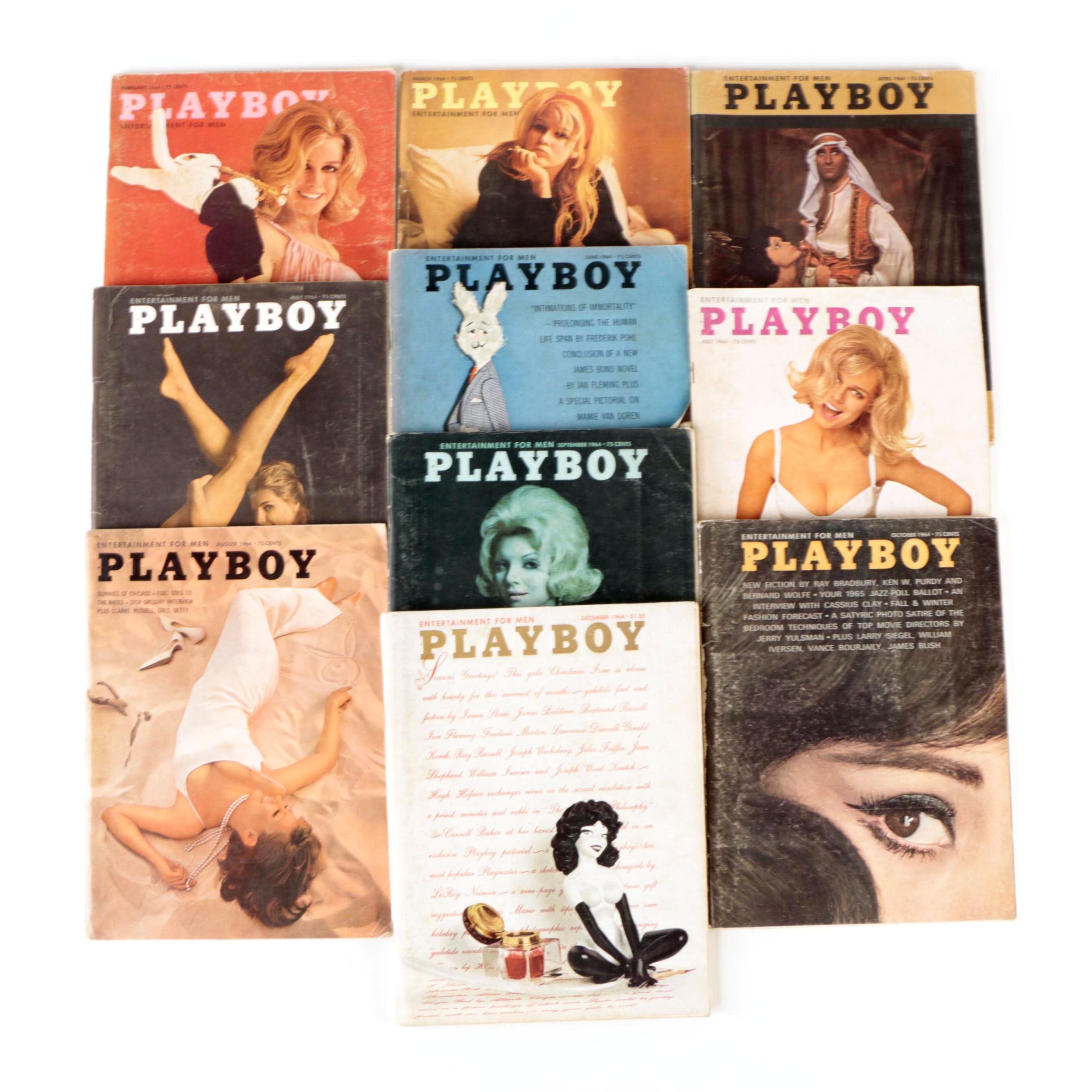 "Playboy" Magazines Featuring the 1964 Playmate of the Year and Others, 1964
