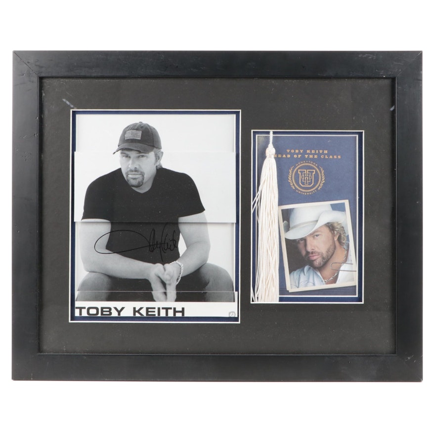 Toby Keith Signed and Framed Publicity Photo