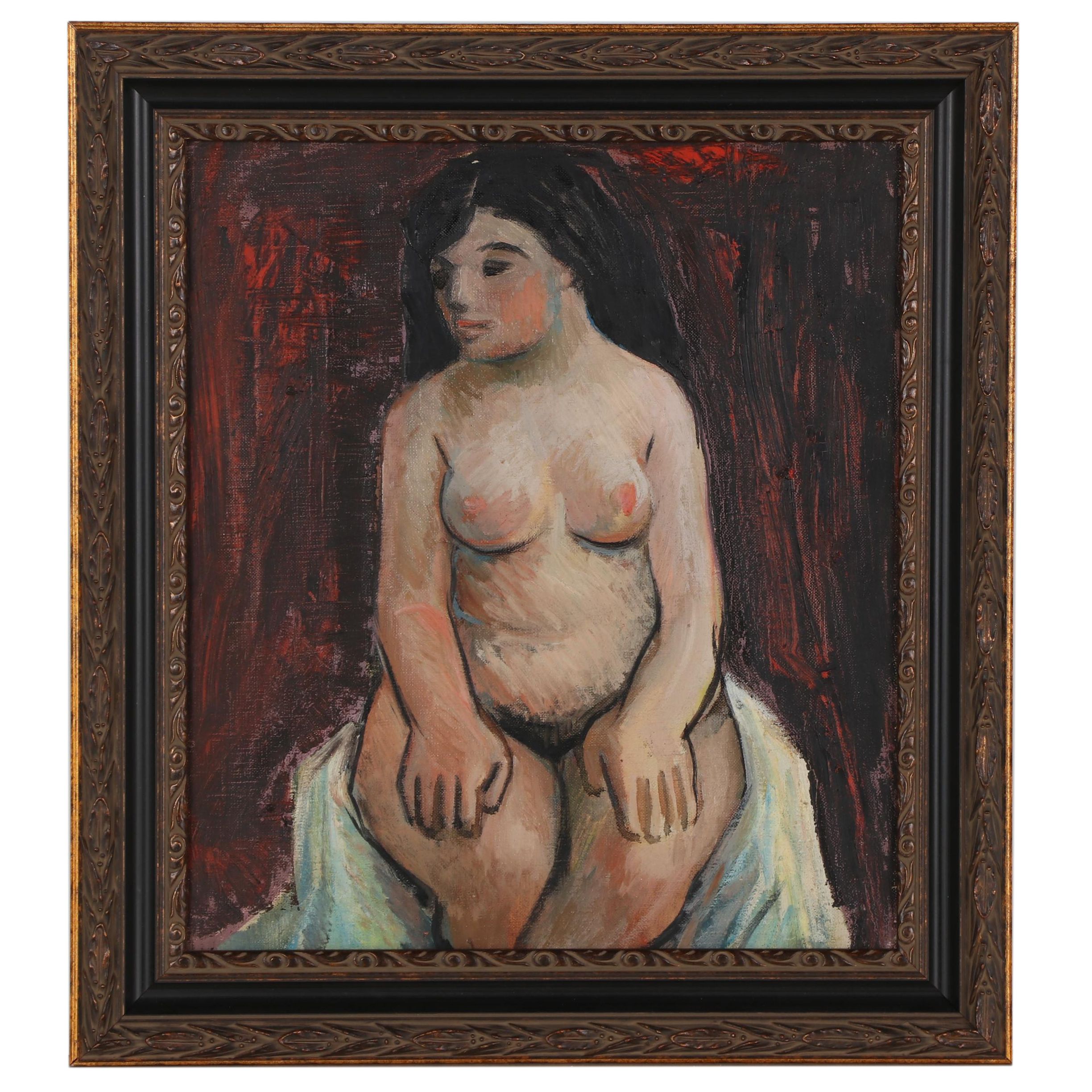 Thomas Brownell Eldred Figural Oil Painting