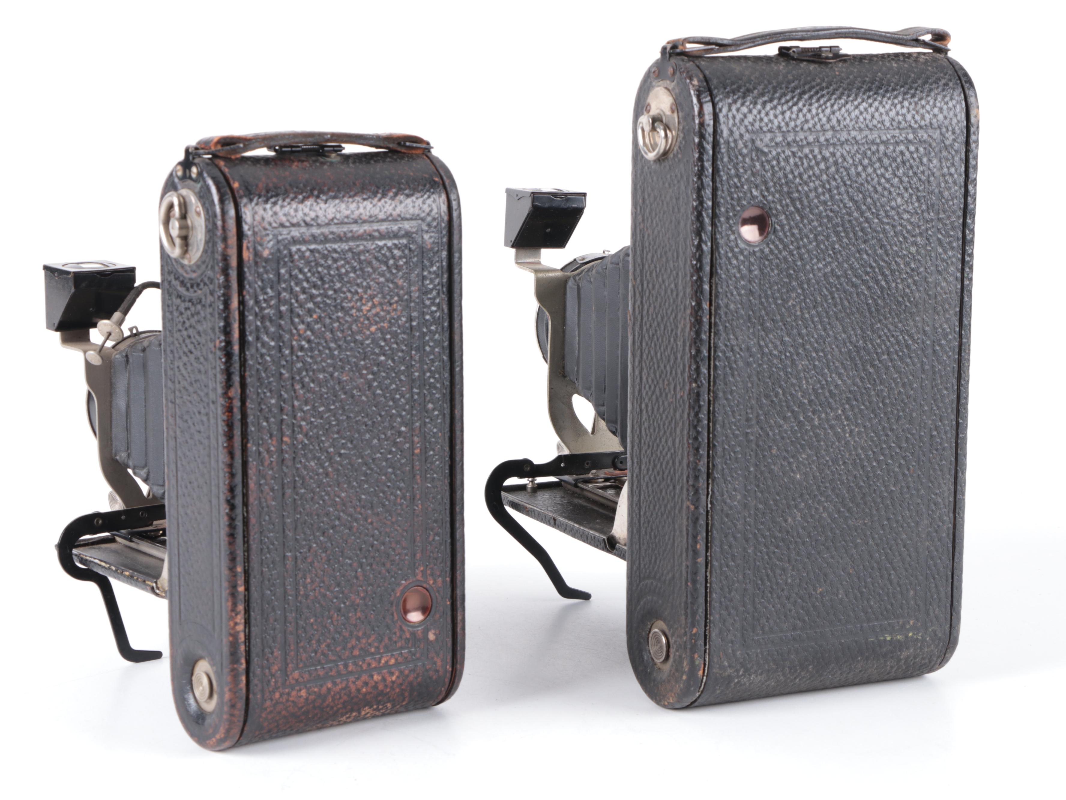 Ansco Junior and Seneca Folding Scout Medium Format Cameras, Early 20th Century