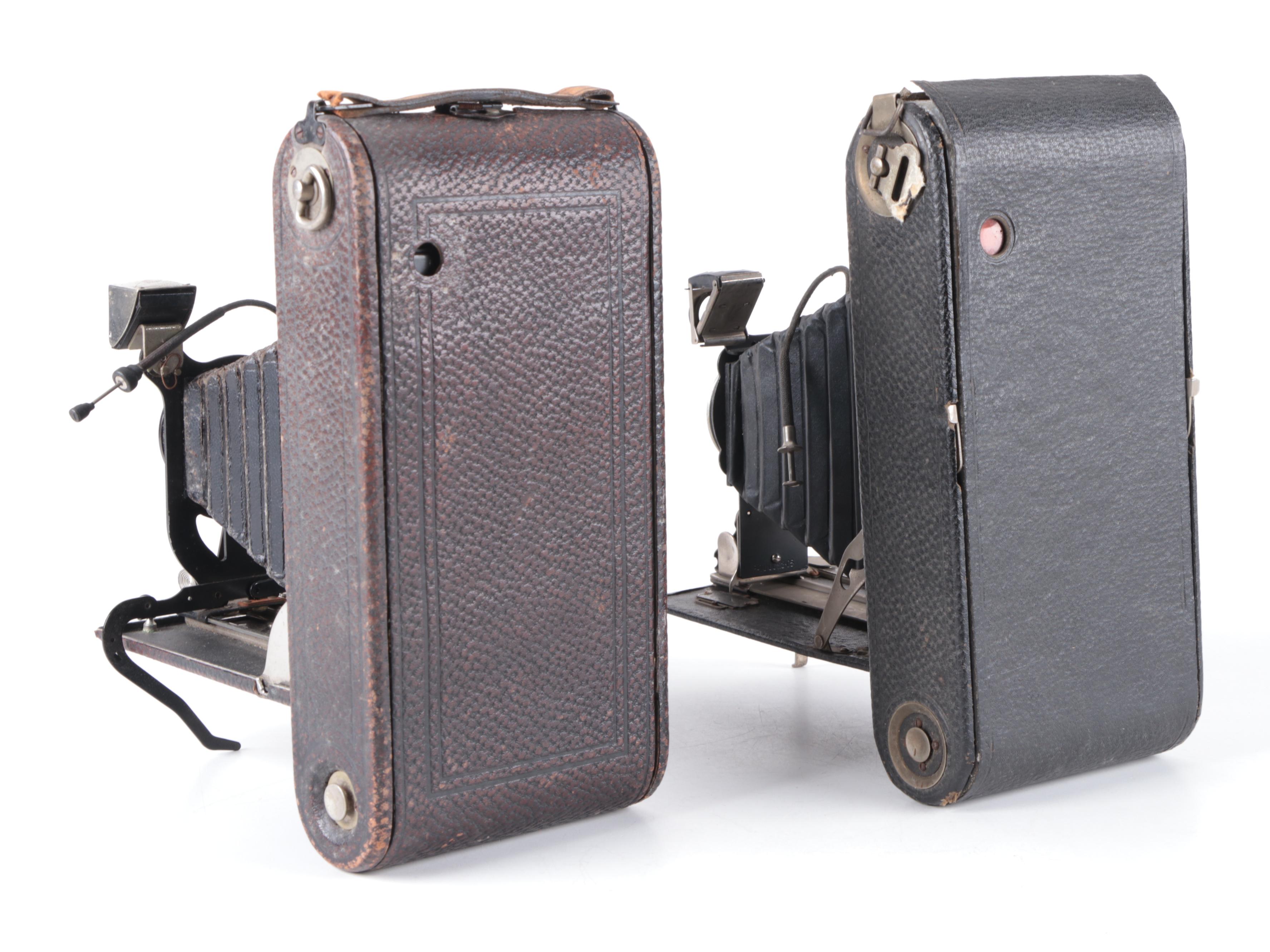 Ansco Junior and Seneca Folding Scout Medium Format Cameras, Early 20th Century