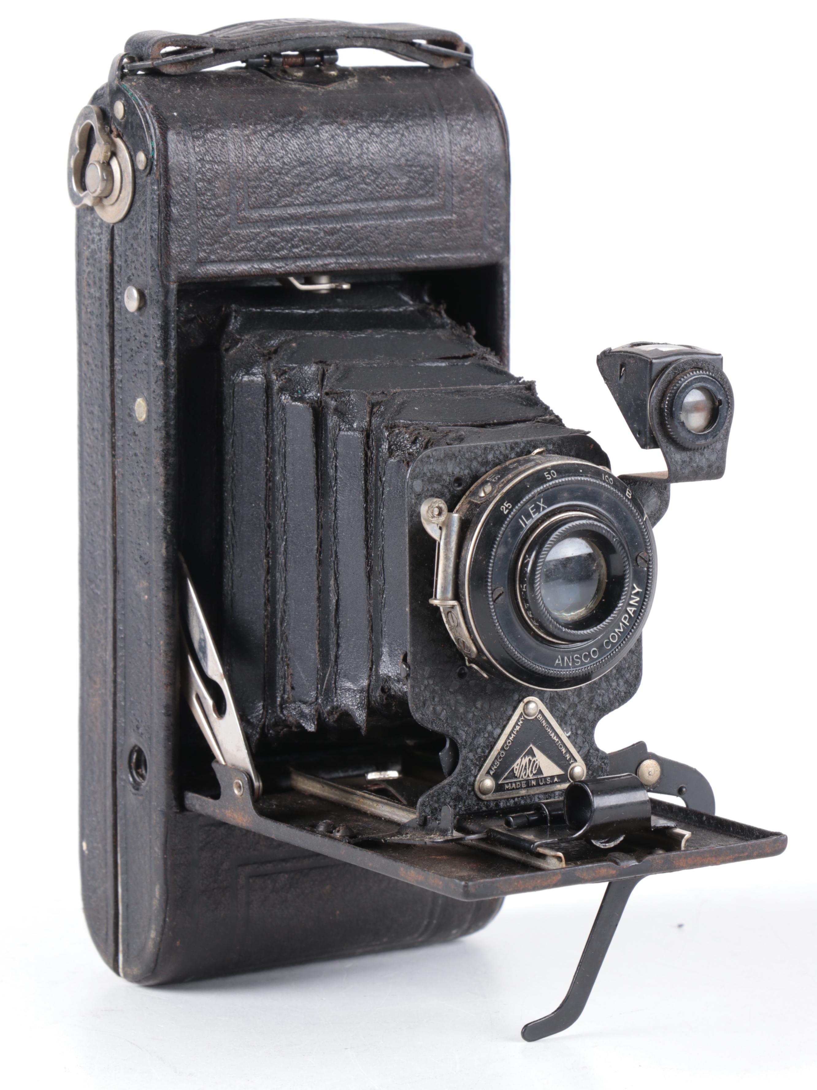 Ansco Junior and Seneca Folding Scout Medium Format Cameras, Early 20th Century