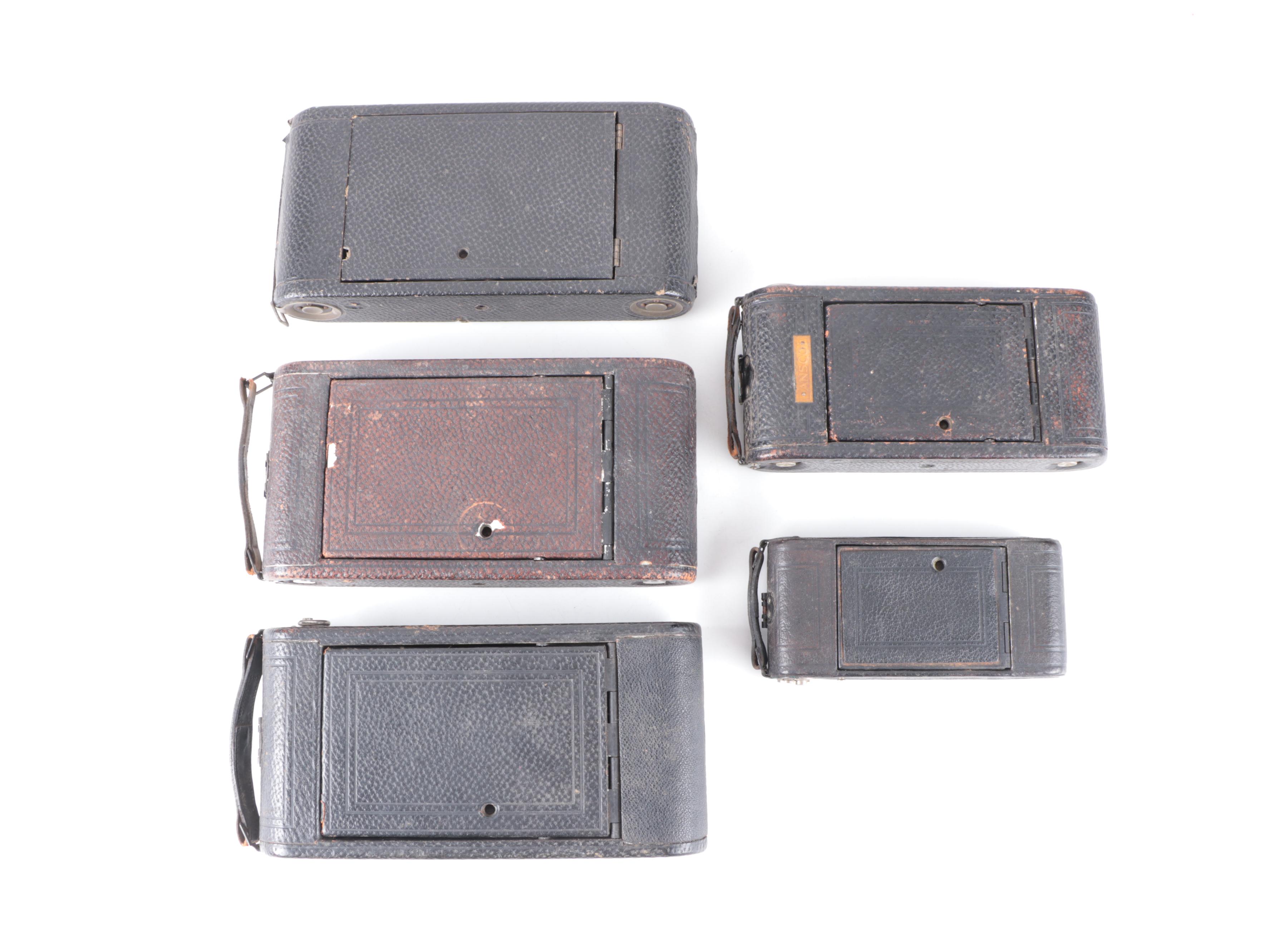 Ansco Junior and Seneca Folding Scout Medium Format Cameras, Early 20th Century