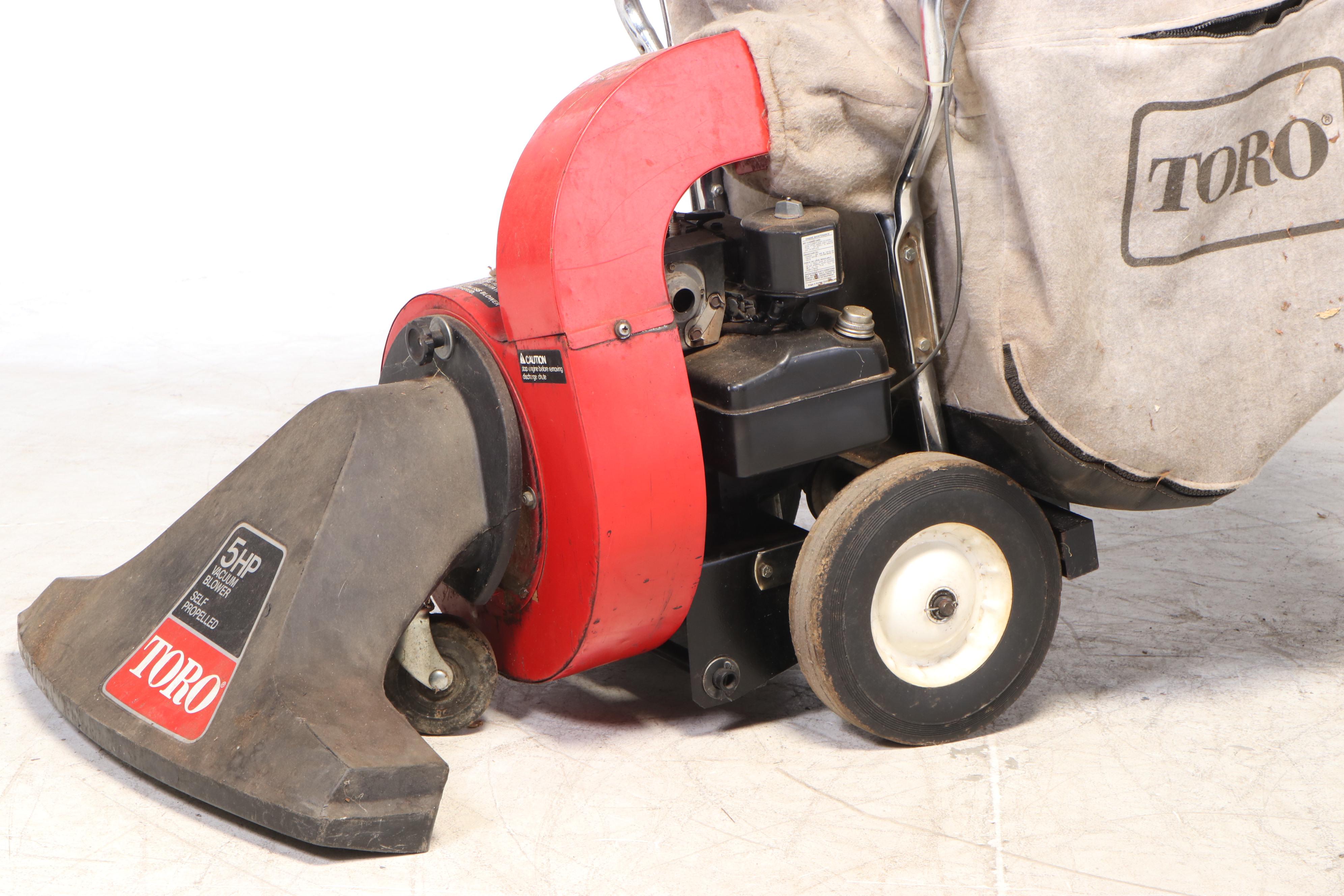 Toro Gas Powered 5hp Self-Propelled Lawn Vacuum and Blower with Bag