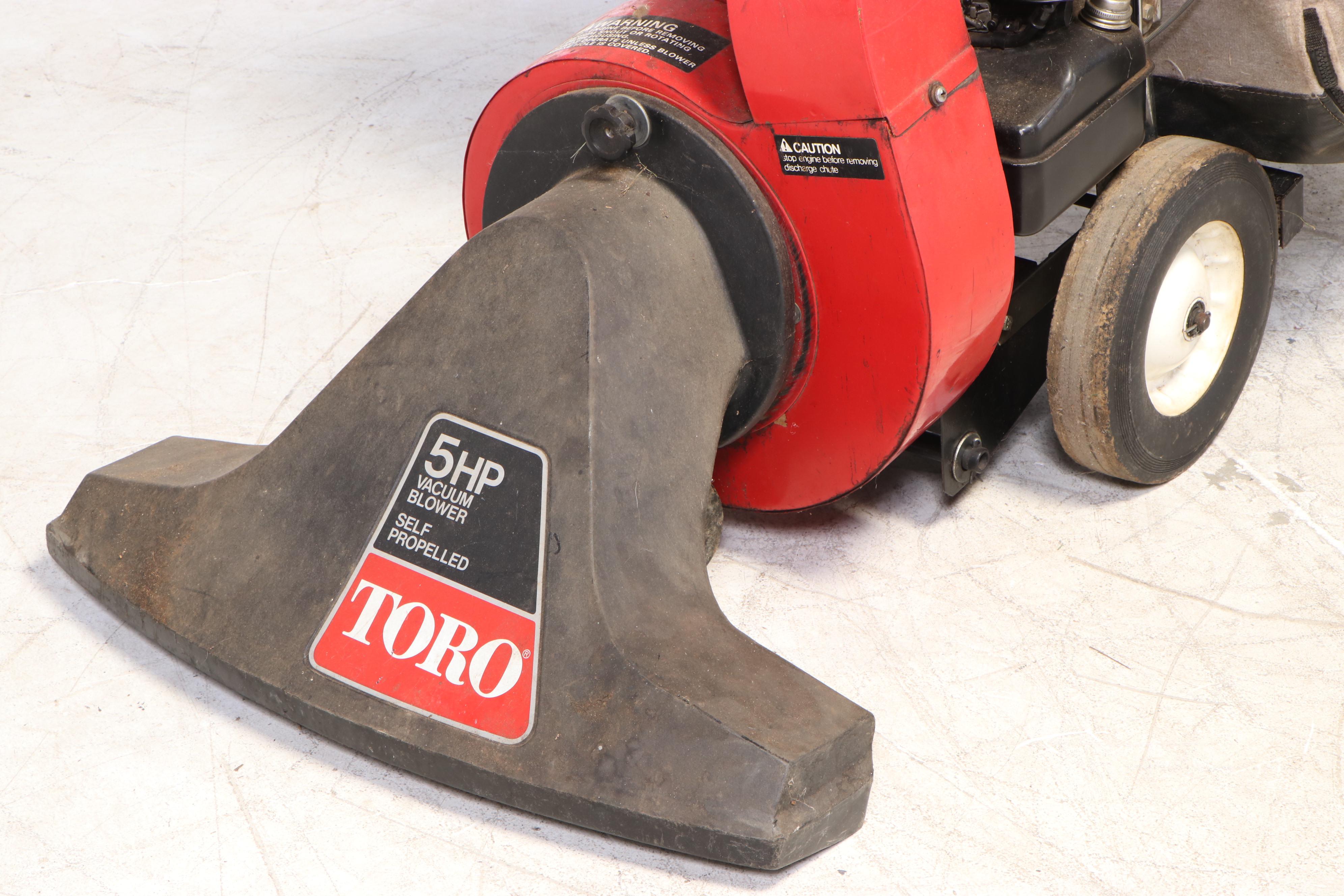 Toro Gas Powered 5hp Self-Propelled Lawn Vacuum and Blower with Bag