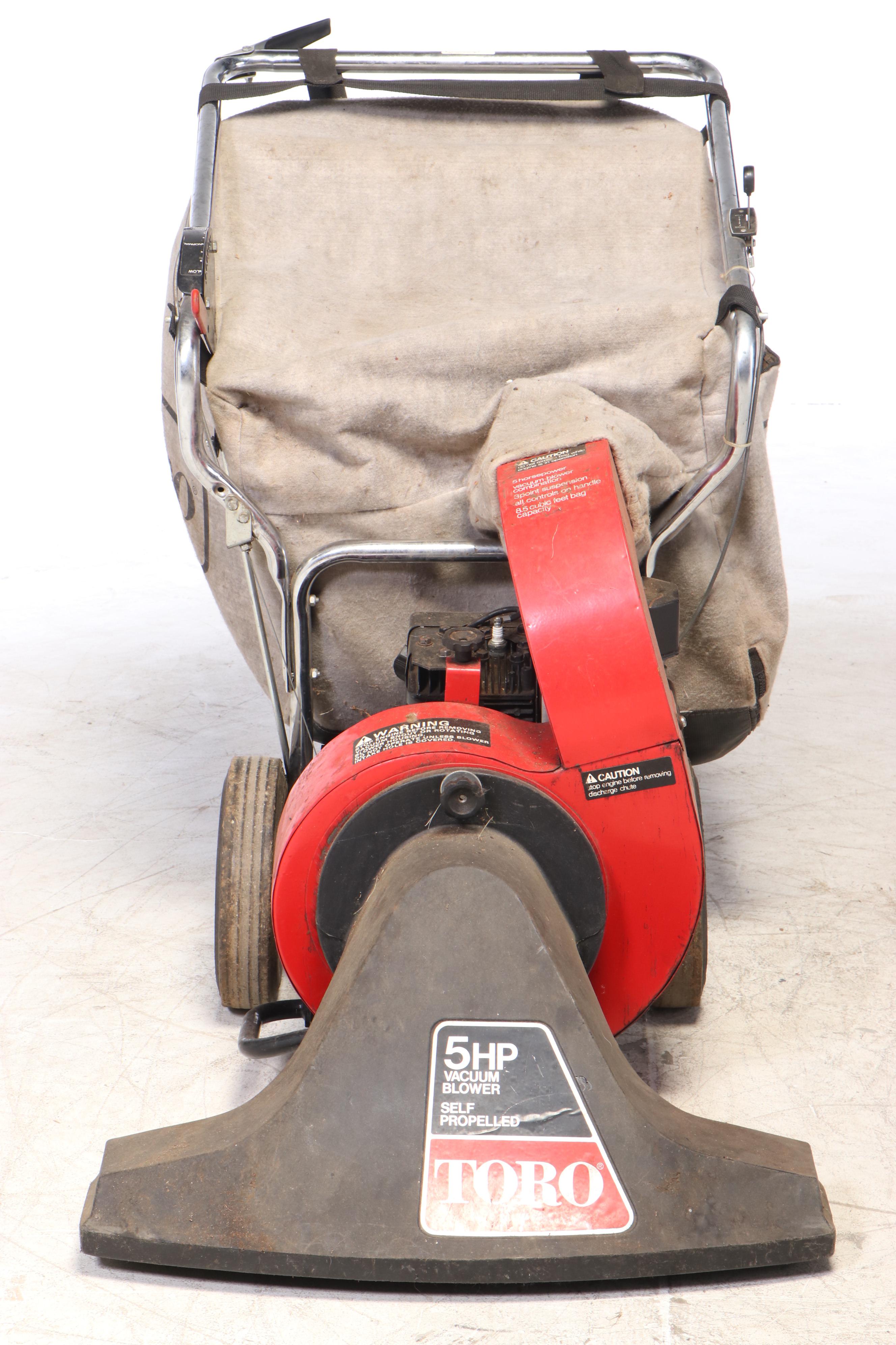 Toro Gas Powered 5hp Self-Propelled Lawn Vacuum and Blower with Bag