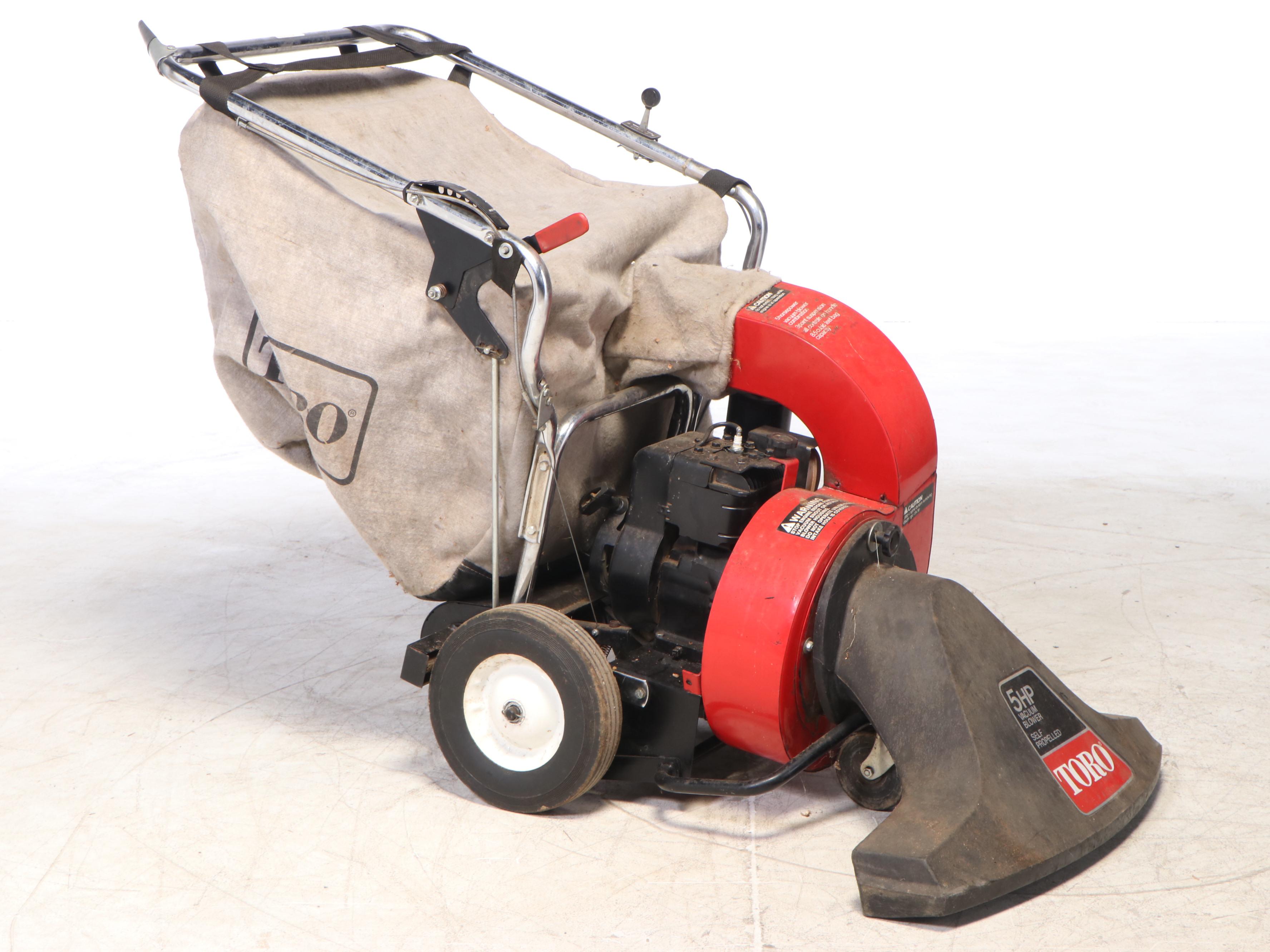 Toro Gas Powered 5hp Self-Propelled Lawn Vacuum and Blower with Bag