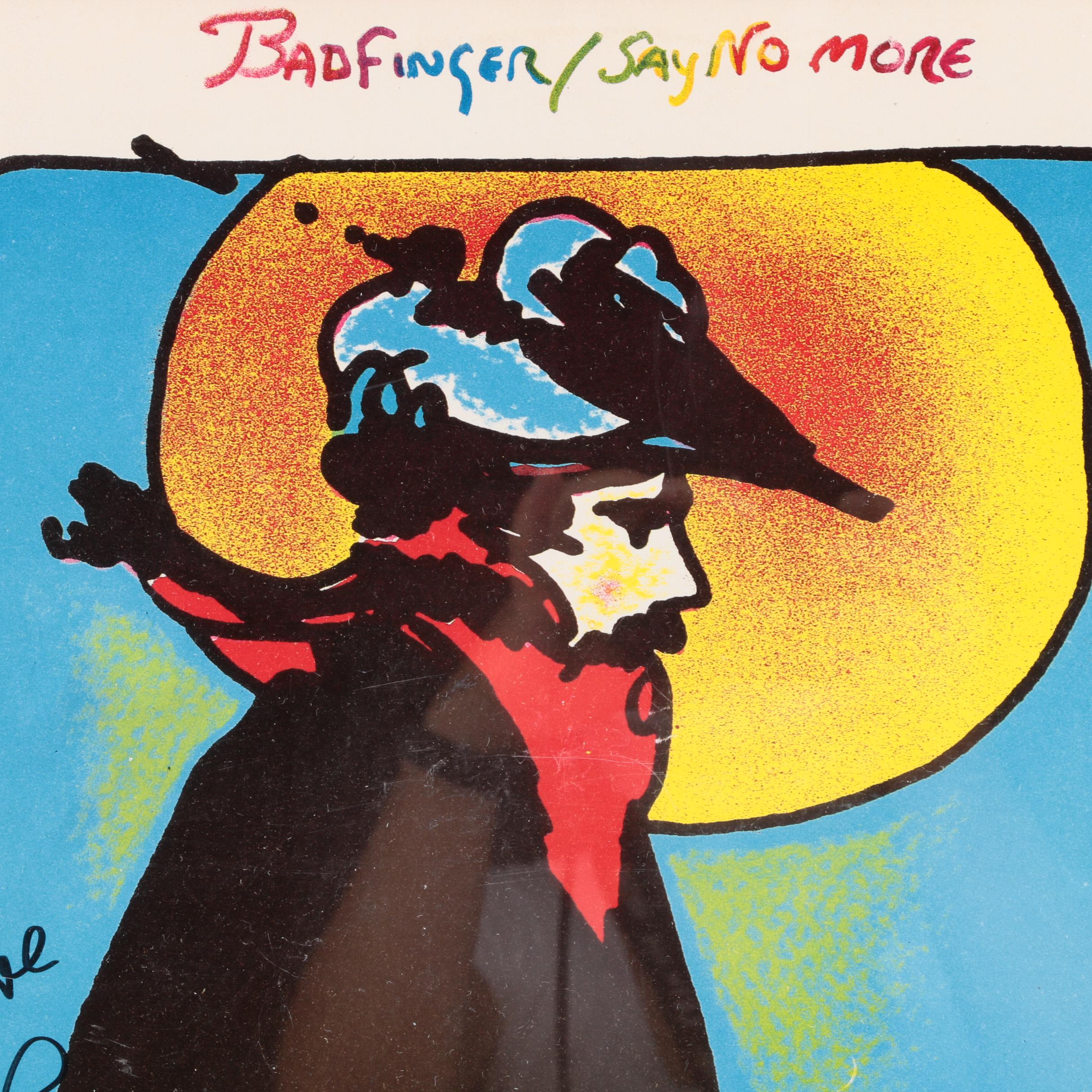 Badfinger Signed Framed "Say No More" Album Cover, 2001