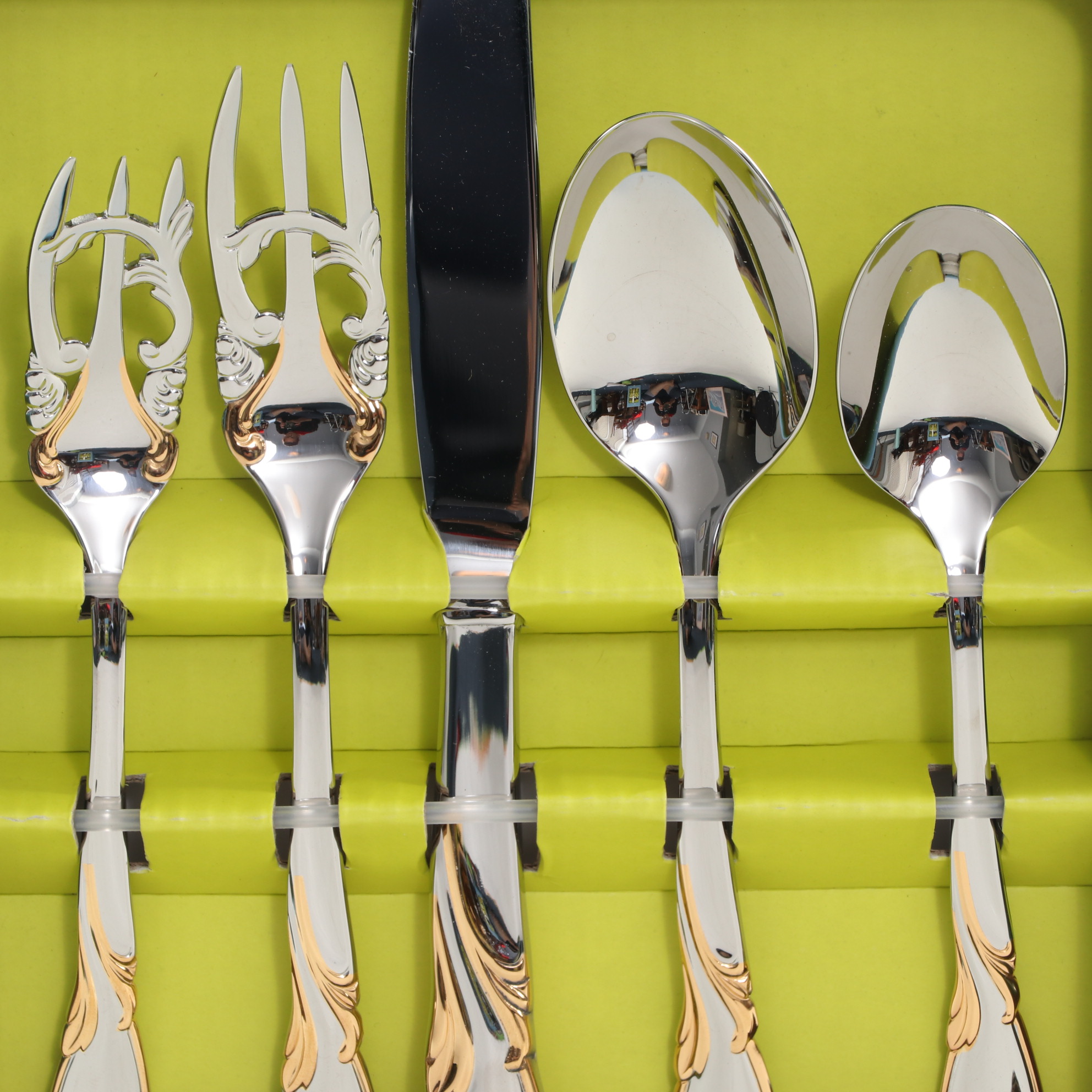 Yamazaki "Cache" Gold Accent Flatware