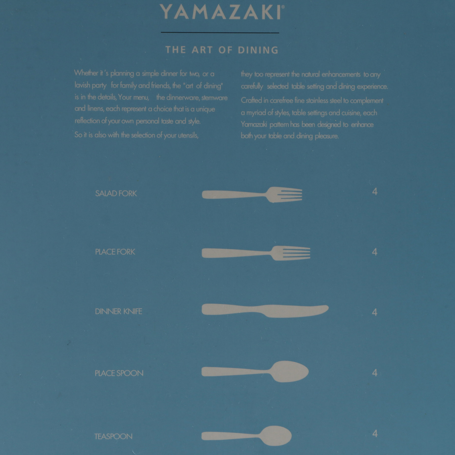 Yamazaki "Cache" Gold Accent Flatware
