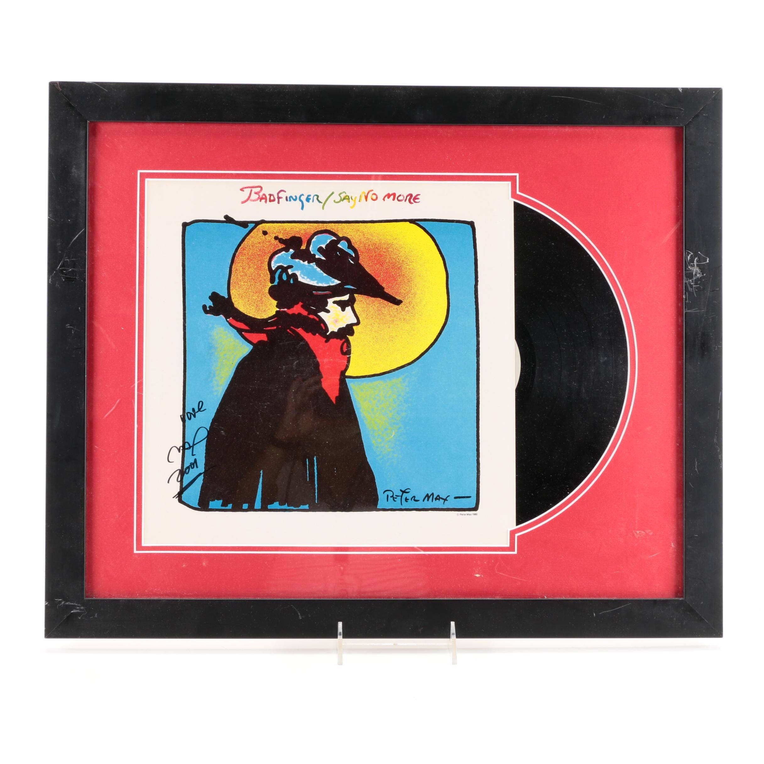 Badfinger Signed Framed "Say No More" Album Cover, 2001