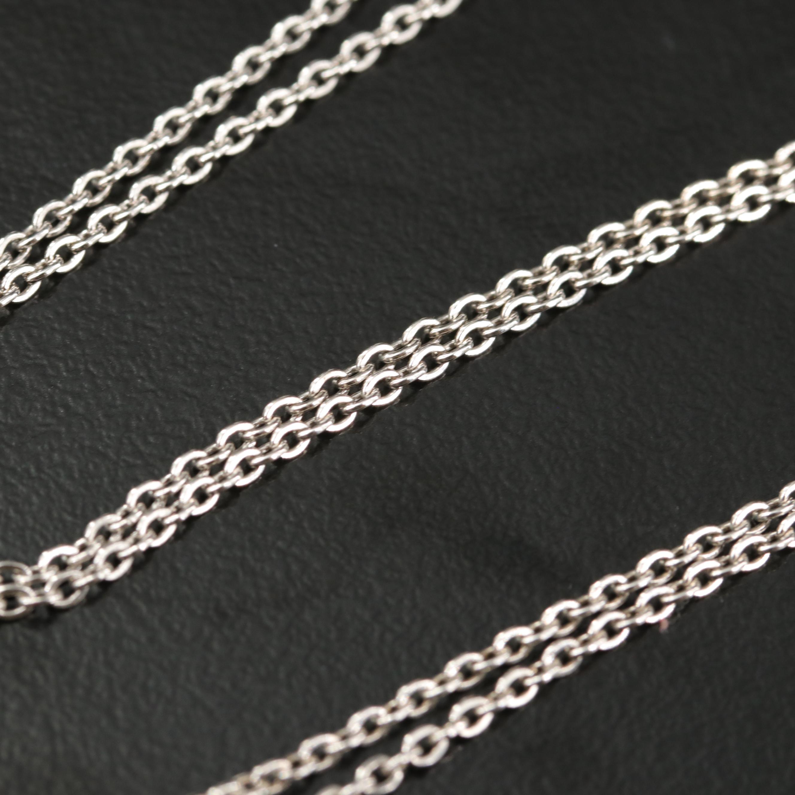 Sterling Jewelry with Smiley Face and Cherry Pendant Necklaces