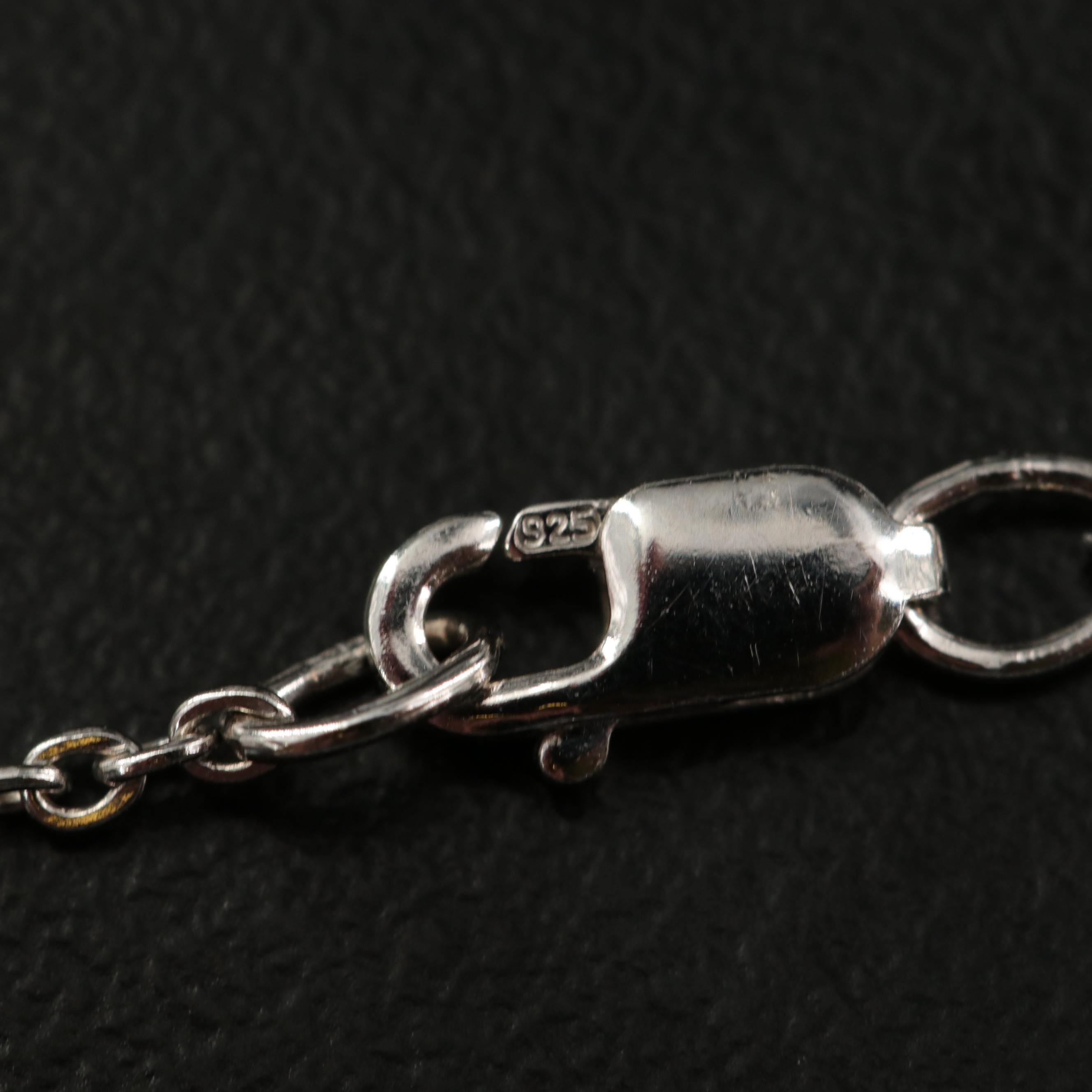 Sterling Jewelry with Smiley Face and Cherry Pendant Necklaces