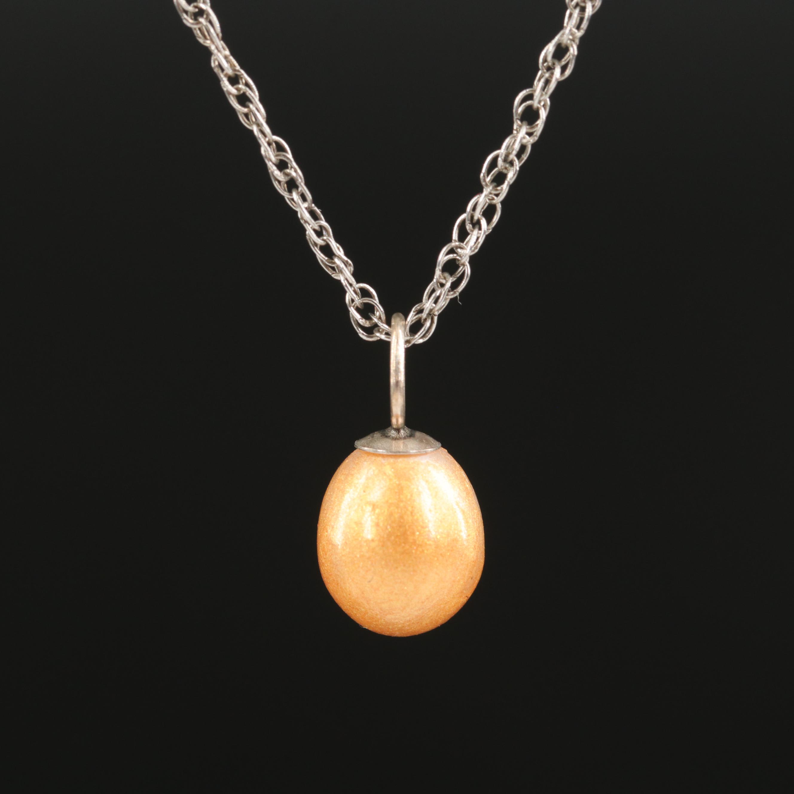 Sterling Jewelry with Smiley Face and Cherry Pendant Necklaces