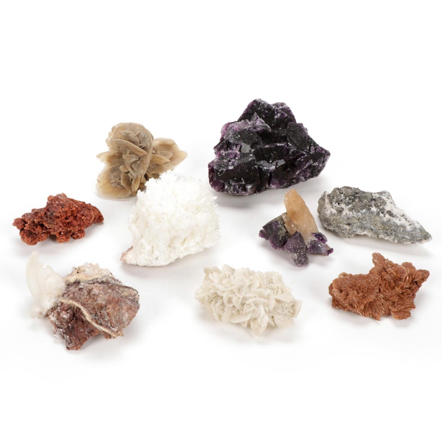 Gypsum, Fluorite, Tetrahedrite and Other Minerals