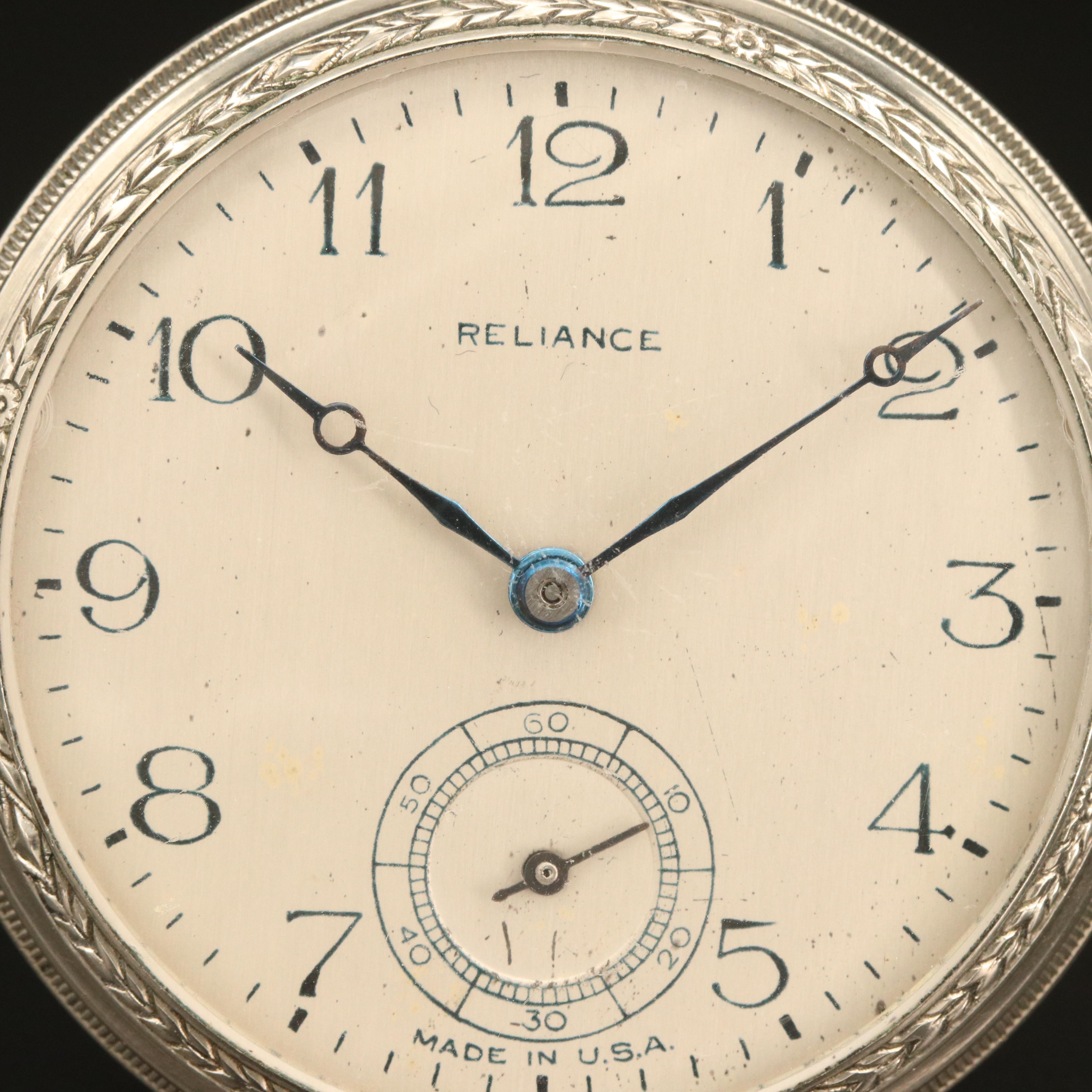 Reliance by Ingersoll Circa 1895 Pocket Watch