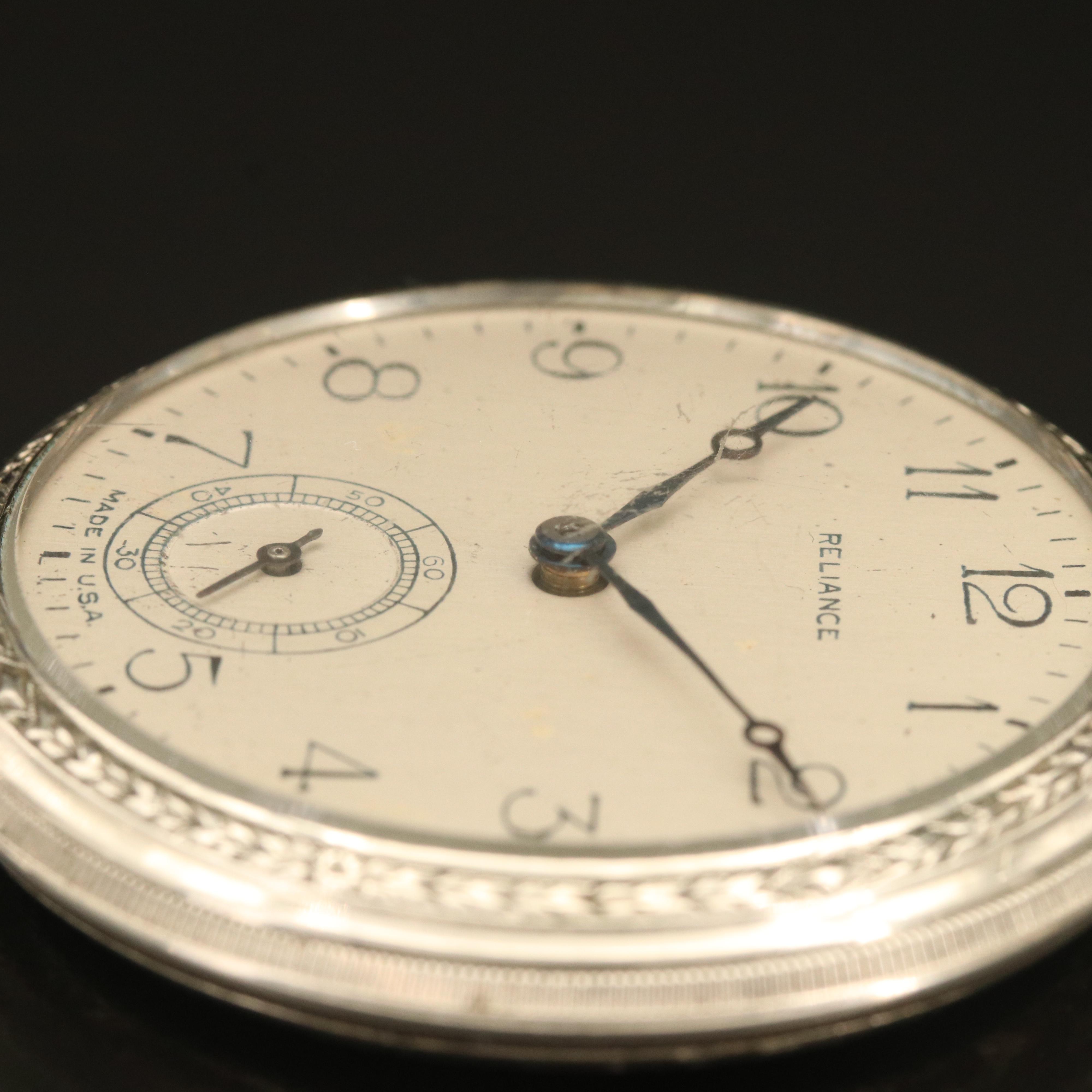 Reliance by Ingersoll Circa 1895 Pocket Watch