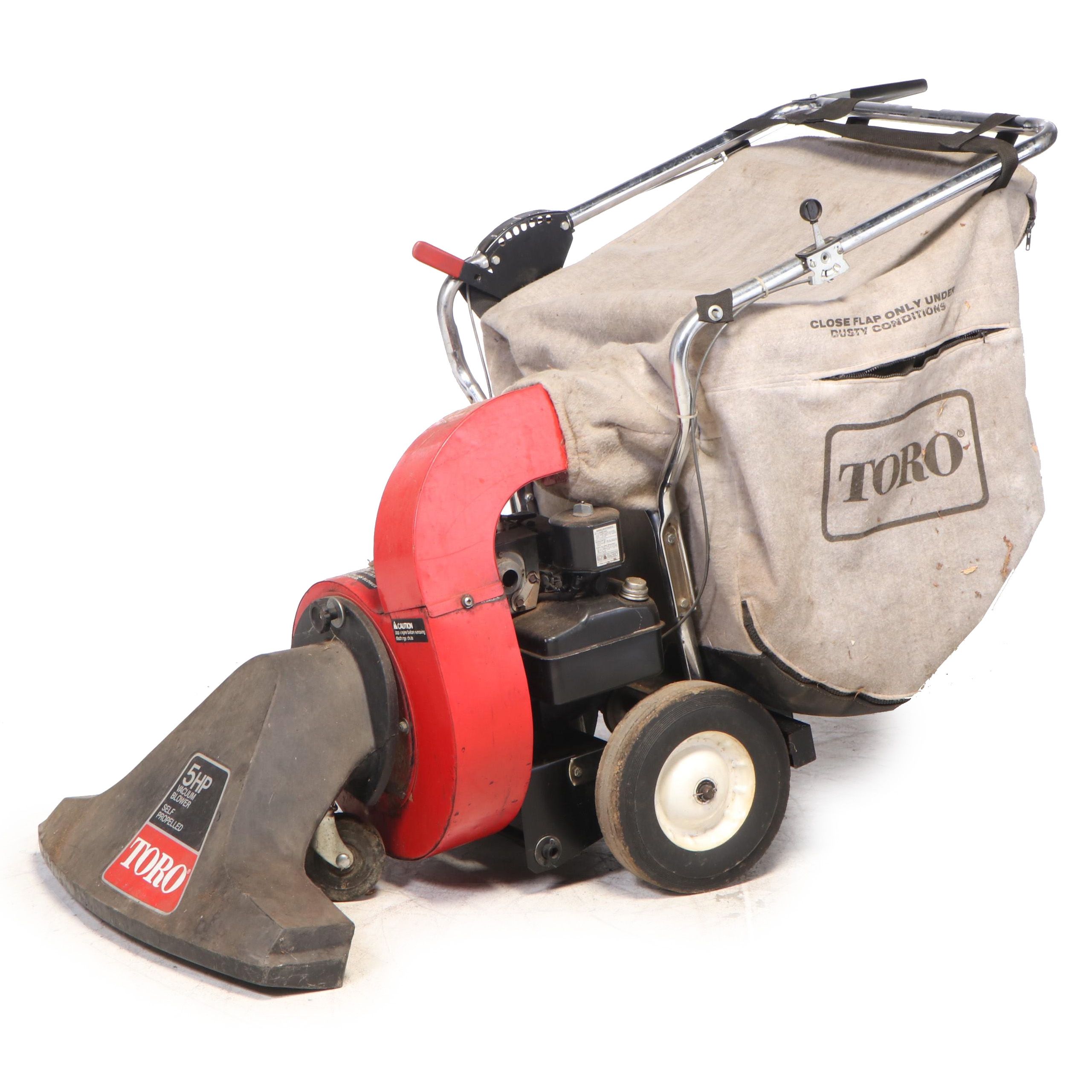 Toro Gas Powered 5hp Self-Propelled Lawn Vacuum and Blower with Bag