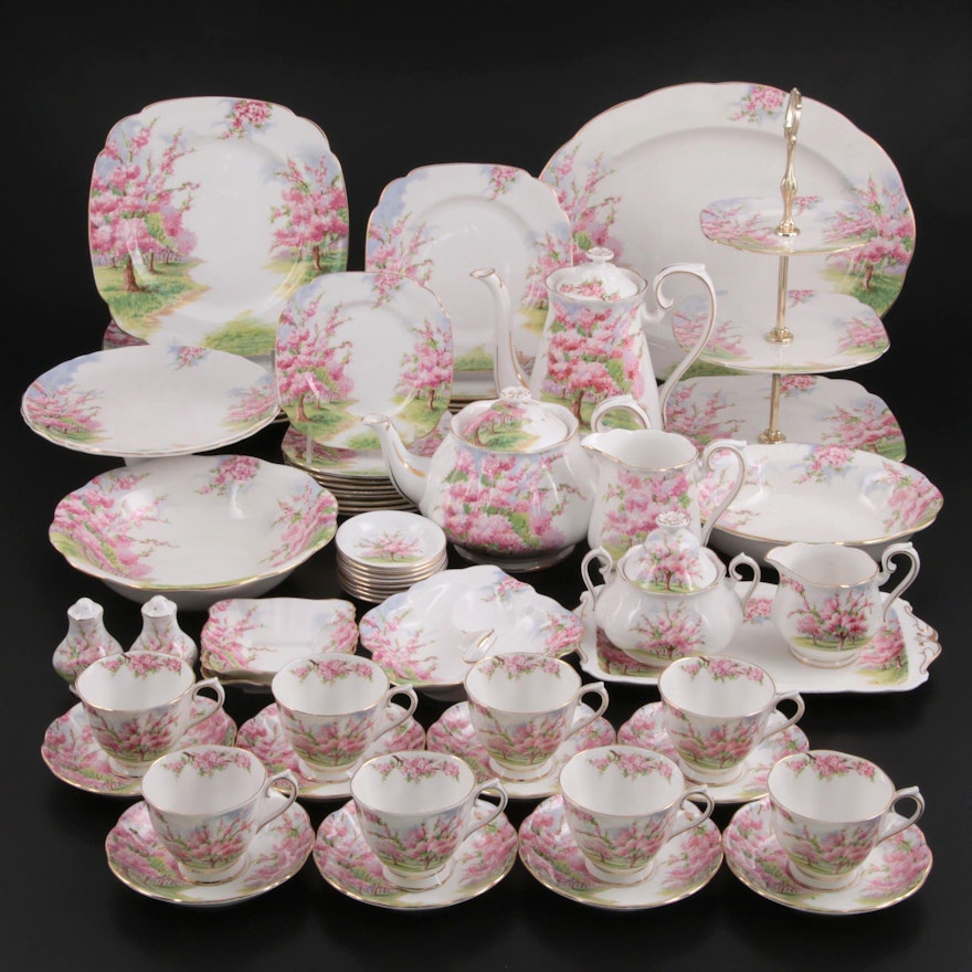 Royal Albert "Blossom Time" Bone China Dinnerware and Serveware, 1948–1997