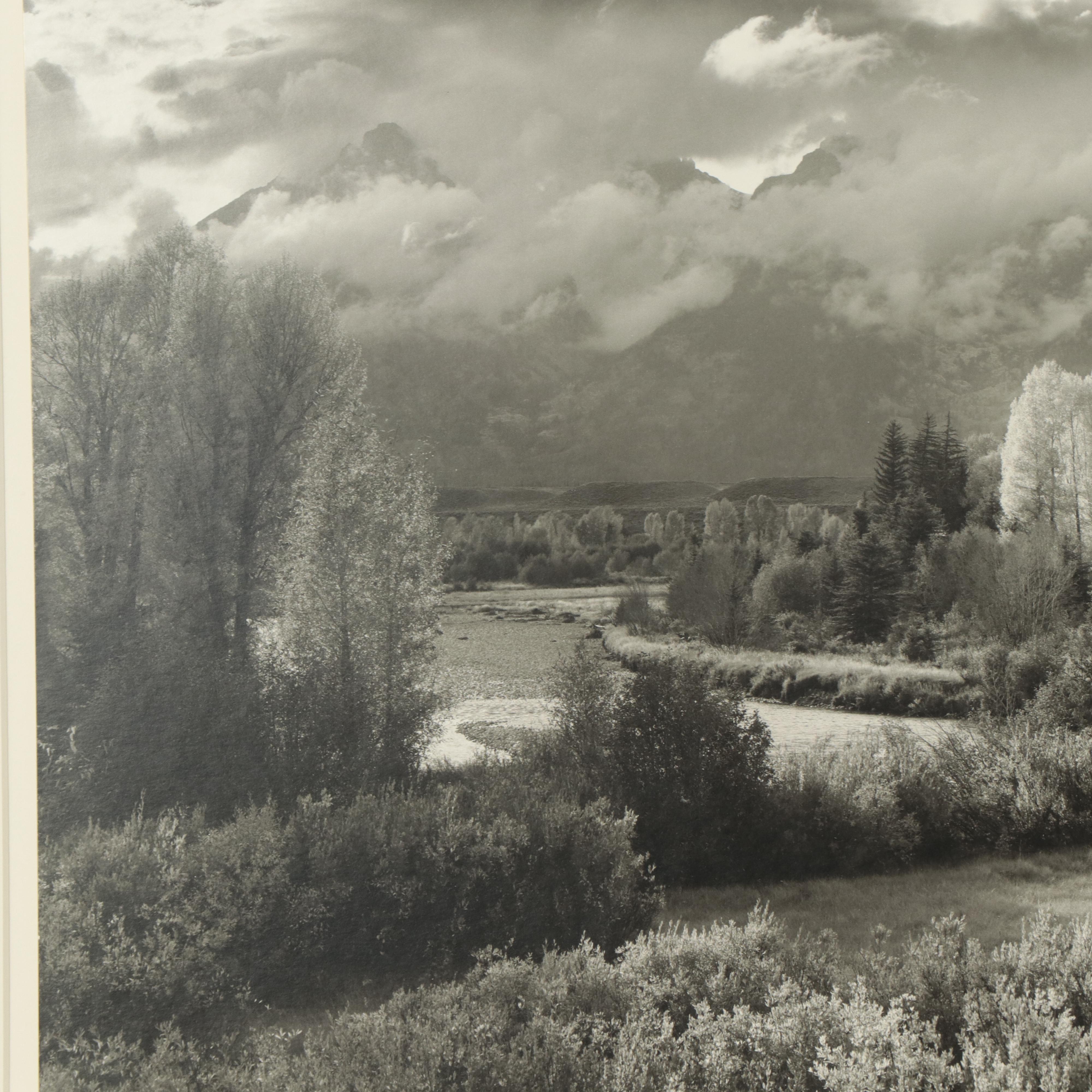 Howard Bond Landscape Silver Gelatin Photograph of the Tetons